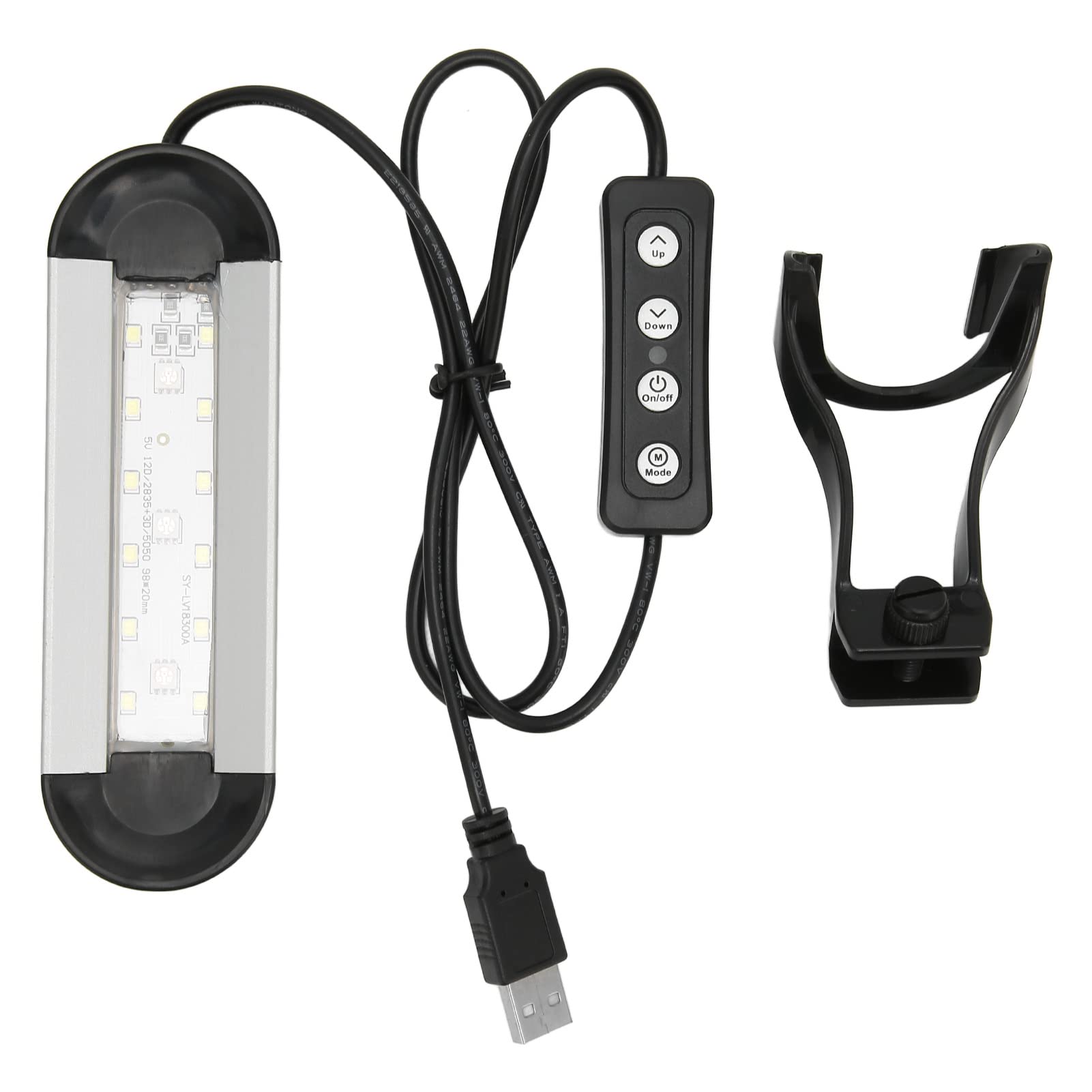 Tnfeeon 6W Aquarium Light - Clip Lamp for Freshwater Fish Tank & Breeding
