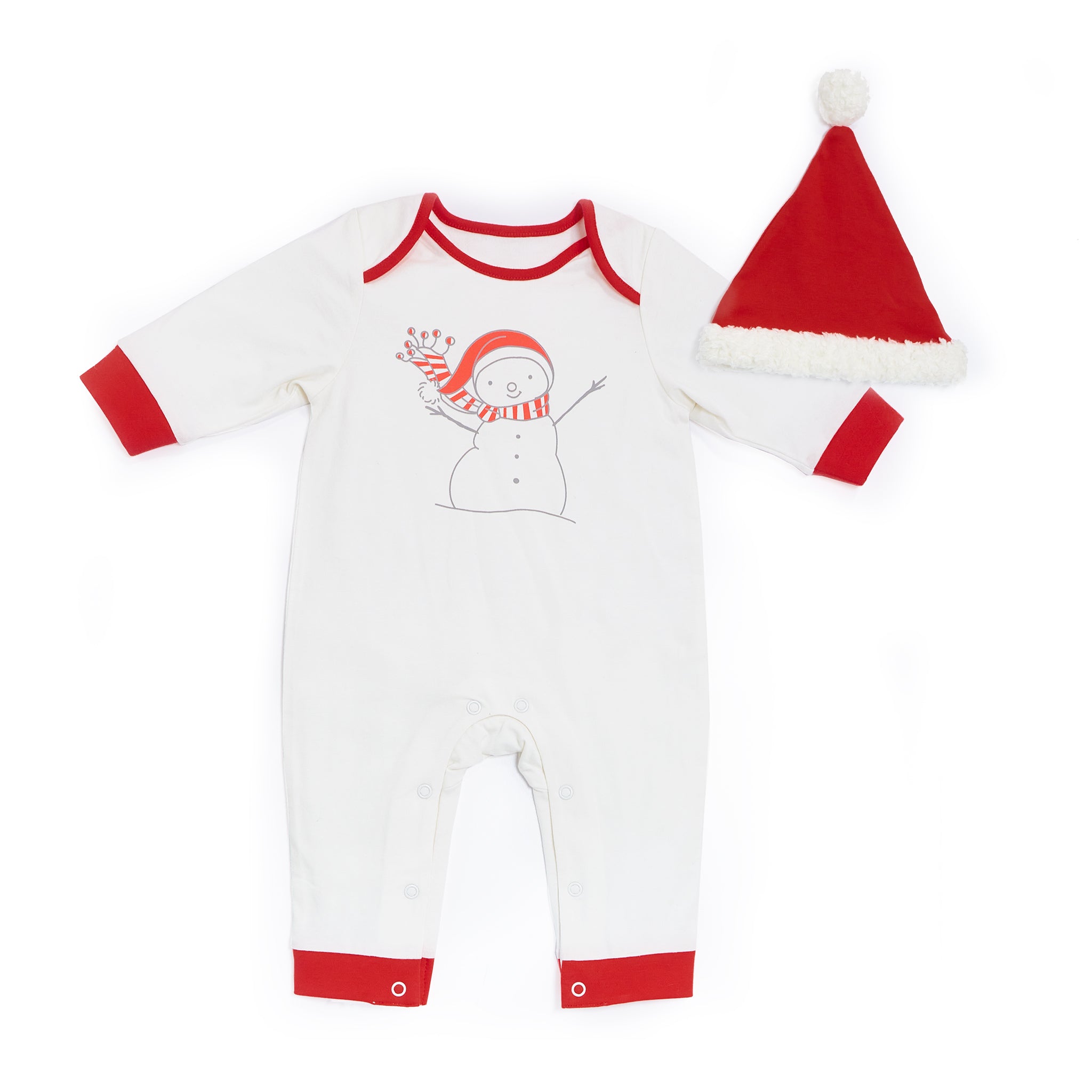 Organic Flurry Romper - Holiday Limited Edition Baby Jumpsuit | Soft & Cozy for Winter Outfits & Christmas Photos