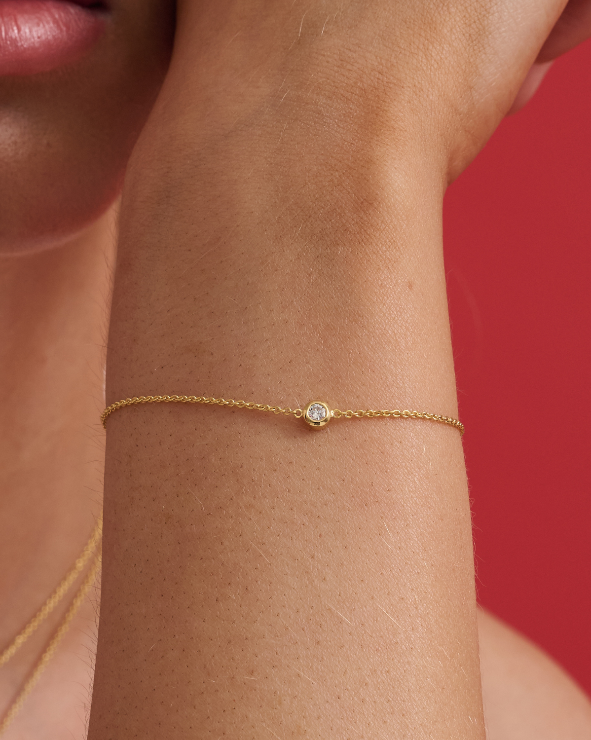 14K Solid Gold Bezel Diamond Bracelet for Women - Elegant Tennis Bracelet for Everyday Wear, Gifts & Special Occasions