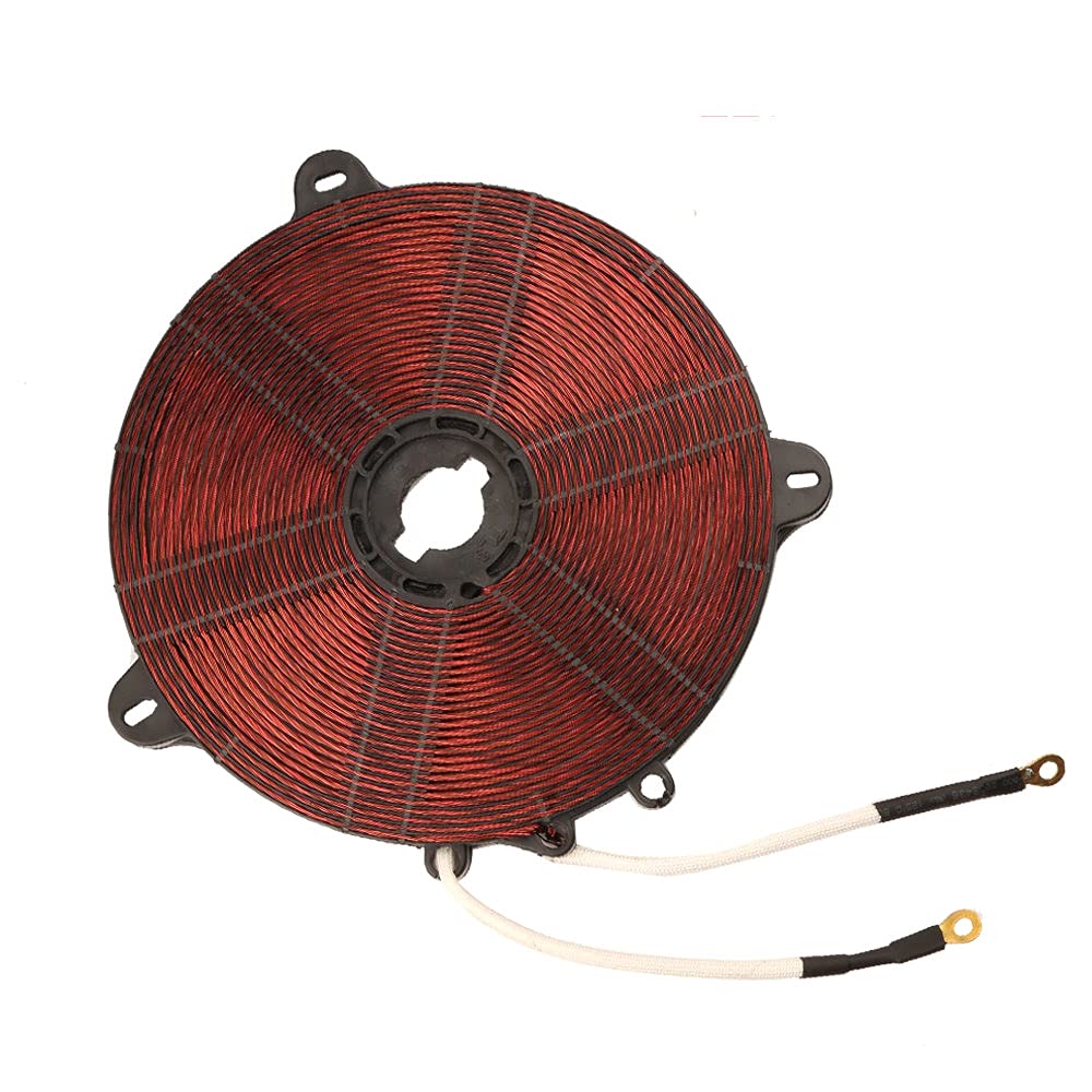 1300W 155mm Induction Heating Coil with Enameled Aluminum Wire - Replacement Part for Induction Cooktops - Perfect for Home Kitchen, Commercial Cooking & DIY Repair Projects