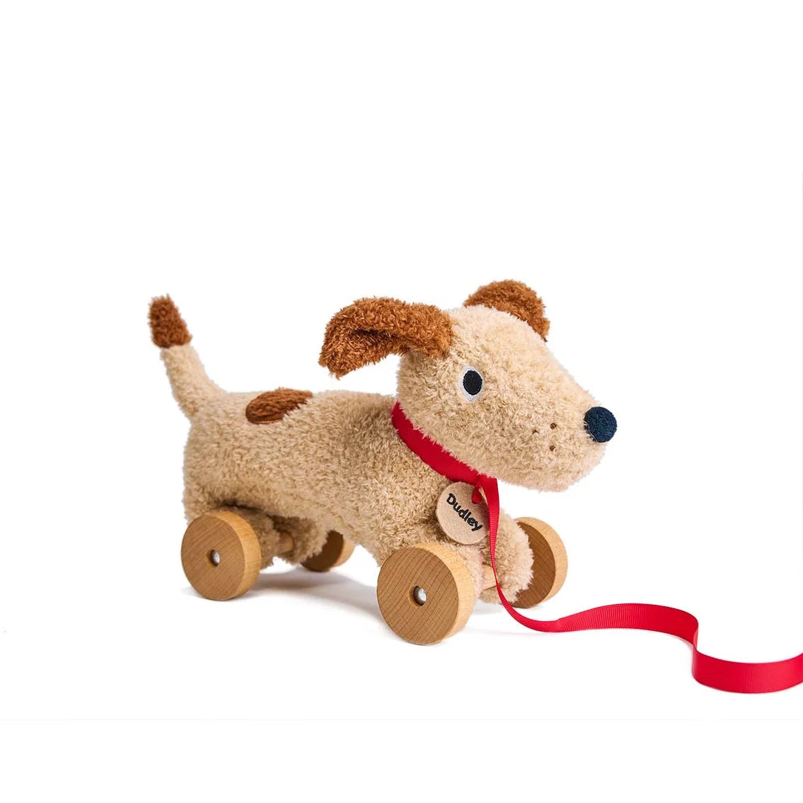 Dudley Pull Along Dog Toy - Interactive Plush Pet Toy for Small & Medium Dogs - Perfect for Indoor Play, Training & Bonding