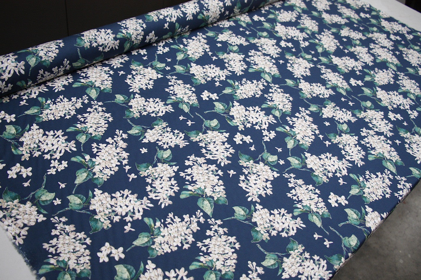 Liberty of London Archive Lilac Navy Floral Print Fabric - Perfect for Dresses, Scarves & Home Decor