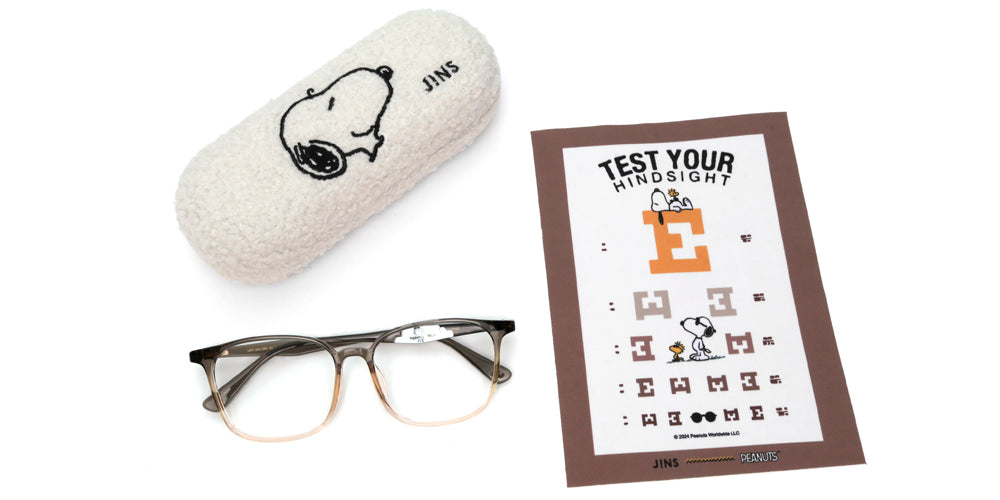 JINS x PEANUTS 085 Pilot Sunglasses - Classic Aviator Style with Snoopy Design - Perfect for Outdoor Activities, Driving, and Fashion Accessories