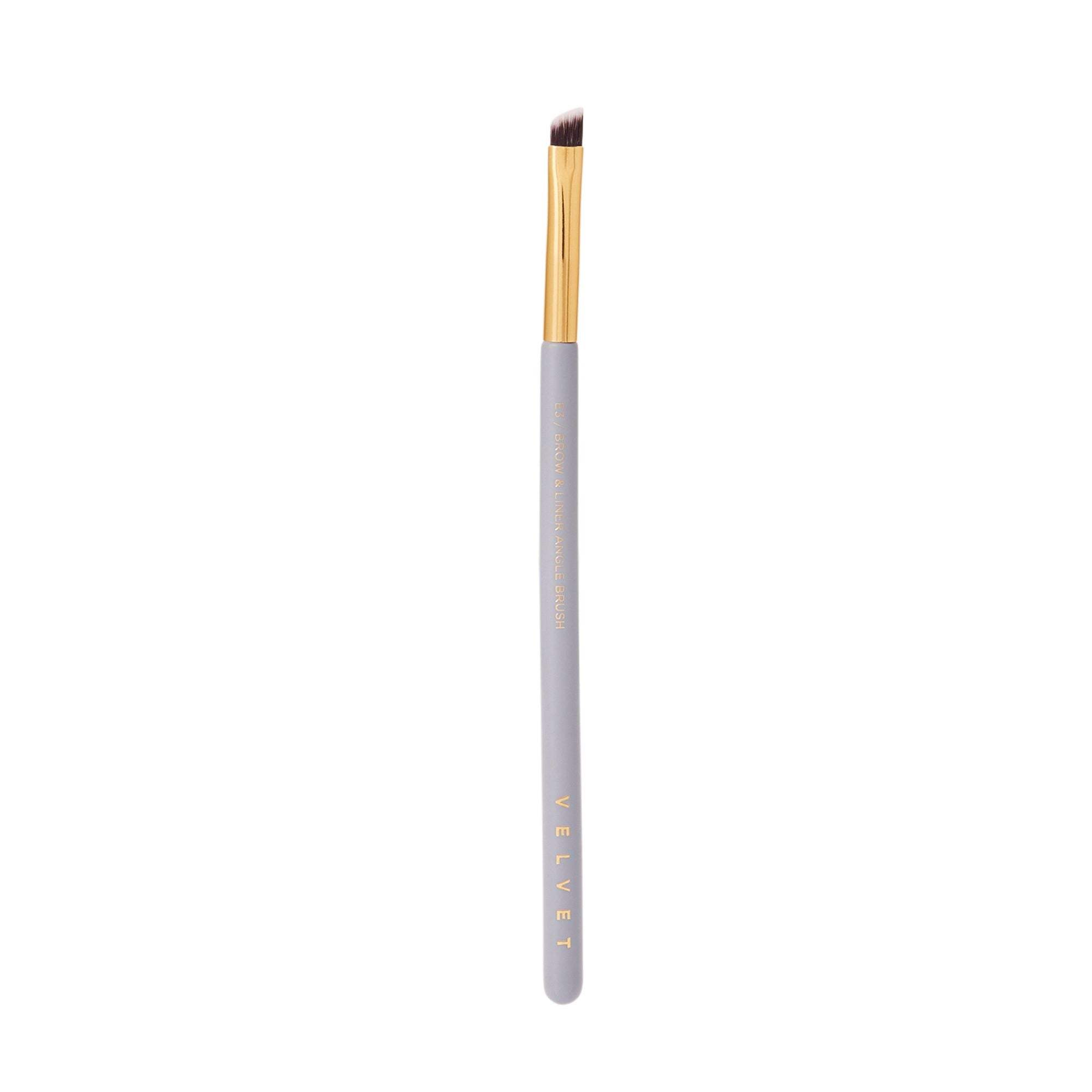 Velvet Concepts E3 Professional Eyebrow & Eyeliner Angled Brush - Perfect for Precise Makeup Application, Brow Shaping, and Winged Eyeliner Looks