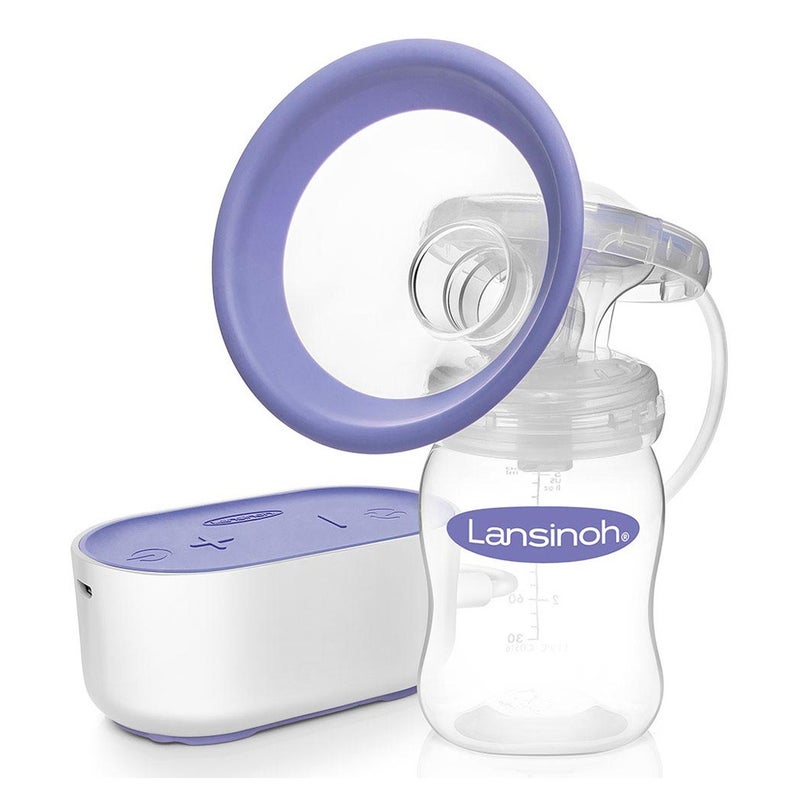 Lansinoh Compact Single Electric Breast Pump - Portable & Hands-Free for On-the-Go Moms | Perfect for Travel, Work & Nursing Anywhere