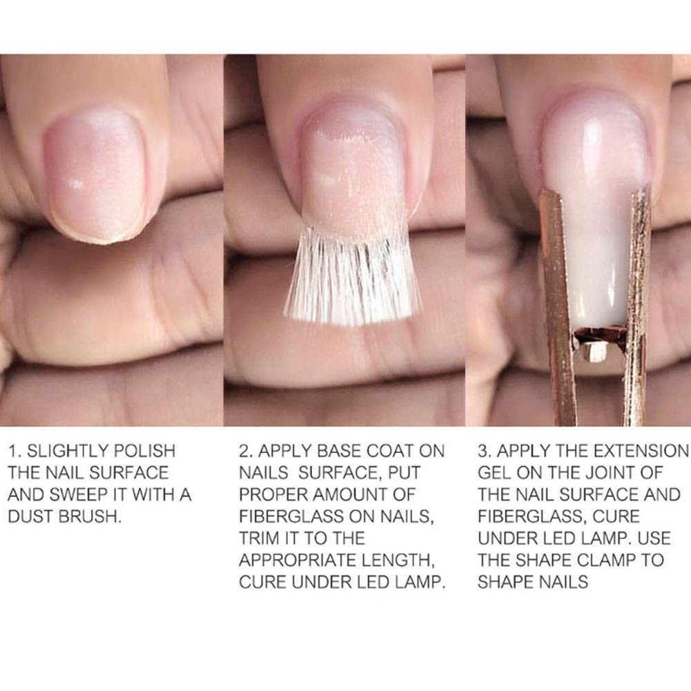 Premium Fiberglass Nail Extensions Kit - Professional Salon-Grade DIY Nail Enhancement for Home & Salon Use - Perfect for Nail Art Lovers & DIY Manicures at Home