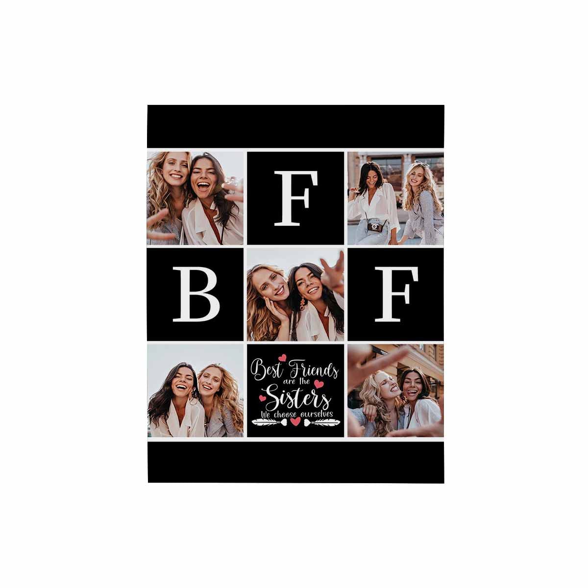 Personalized Custom Picture Frame for Best Friends - Sister Photo Frame with Customizable Panel - Perfect for Gifts, Home Decor, and Memory Keepsakes