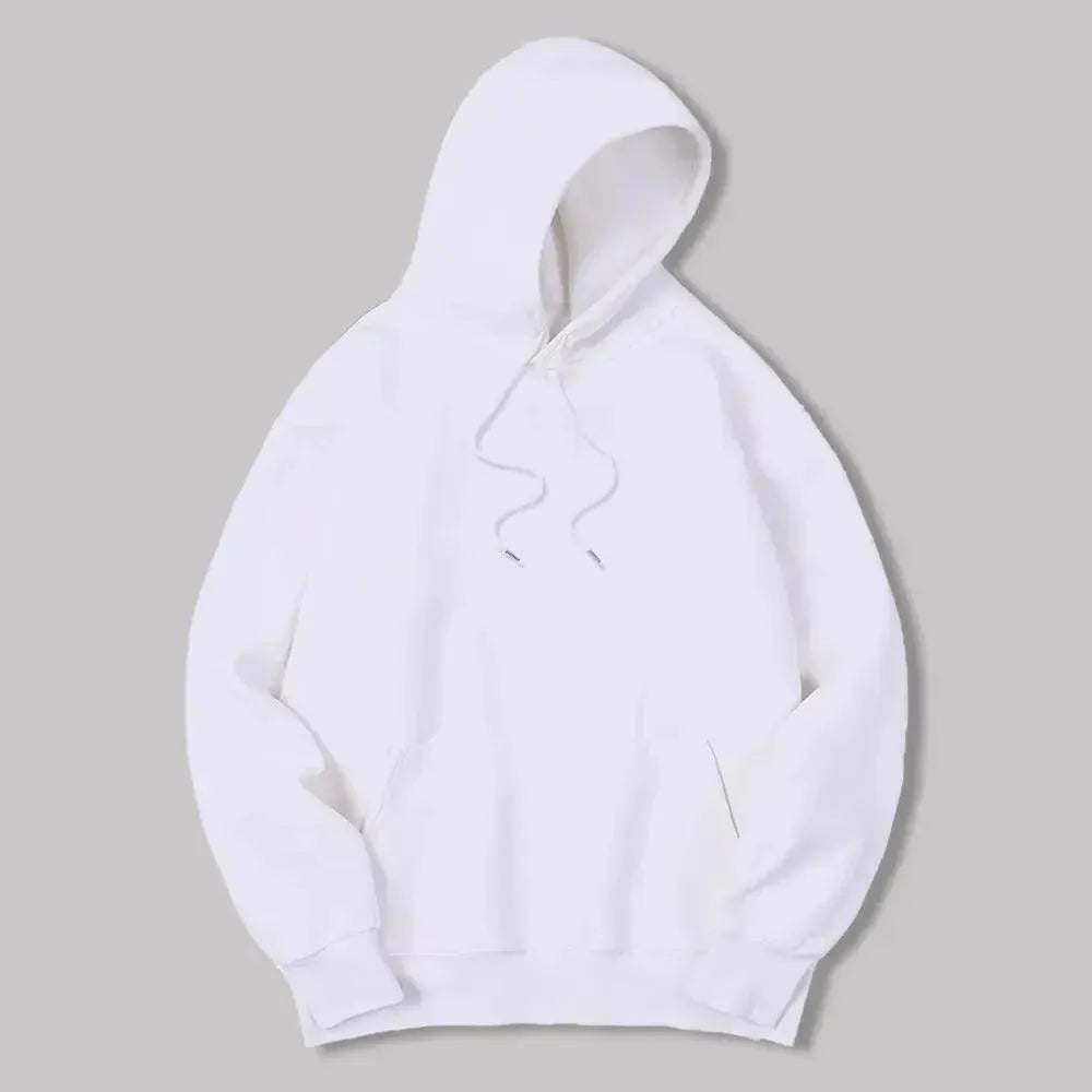 Men's Solid Color Casual Hoodies - Comfortable Pullover Sweatshirt for Everyday Wear, Gym, and Outdoor Activities