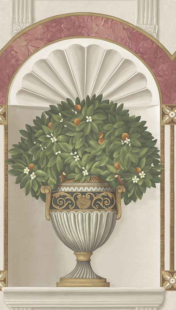 Royal Jardiniere Multi-Color Novelty Wallpaper by Cole & Son – Vintage Floral Design for Living Room & Bedroom Decor