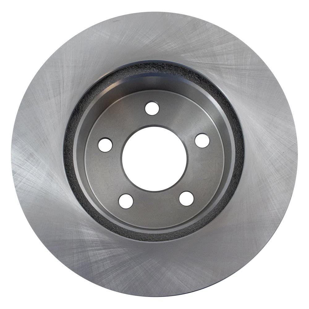 TRQ Front Brake Rotors Set - Vented Disc Brakes Compatible with Jeep Cherokee 1990-1998, Grand Cherokee 1993-1998, Wrangler 1990-1999 & More - Durable Replacement for Smooth Braking Performance - Ideal for Off-Roading, Daily Commuting & Towing