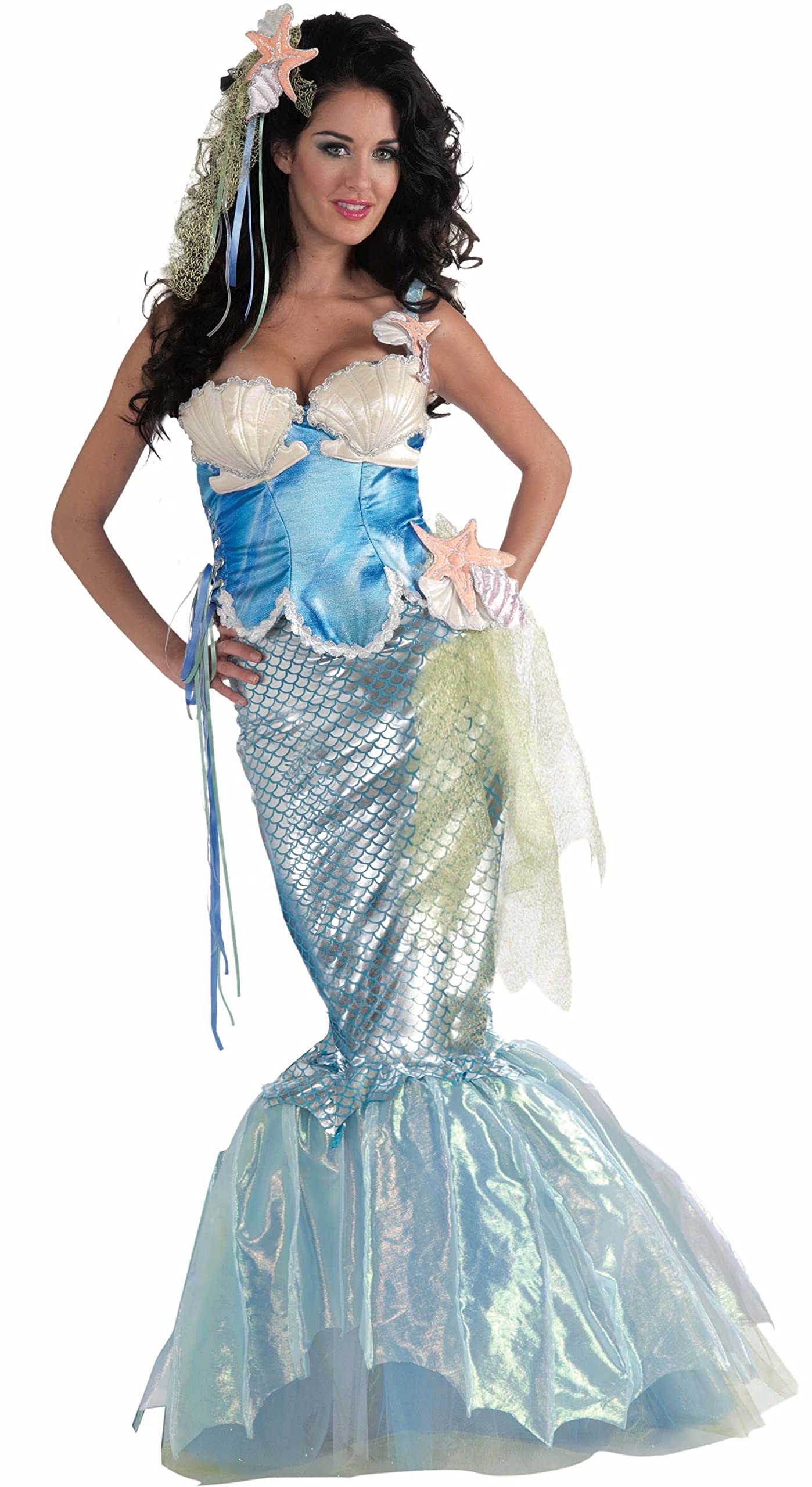 Deluxe Adult Mermaid Costume for Women - Elegant Sea Princess Halloween & Cosplay Outfit - Perfect for Parties, Themed Events, and Underwater Photoshoots
