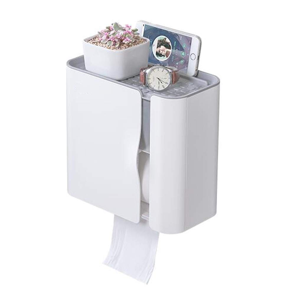 WFF Large Capacity Wall-Mounted Magnetic Locker - Bathroom & Living Room Storage Organizer for Toilet Paper, Tissues & Essentials | Space-Saving No-Drill Design for Homes, Apartments & Dorms