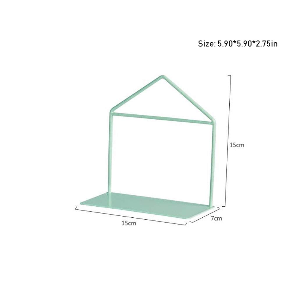 **Expandable Iron Bookcase Shelf - Decorative Bookend for Home & Office - Durable Storage Organizer & Display Shelf (Green) - Perfect for Living Room, Study & Workspace**
