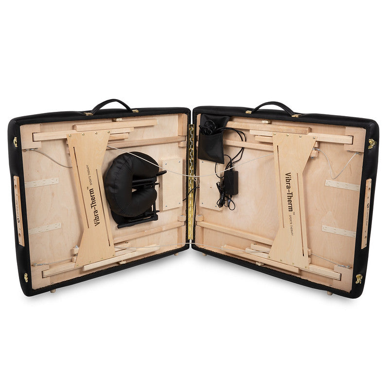 Earthlite Vibra Therm Sports Therapy Portable Massage Table - Professional Adjustable for Physical Therapy, Chiropractic & Home Use - Perfect for Athletes, Spas & Clinics