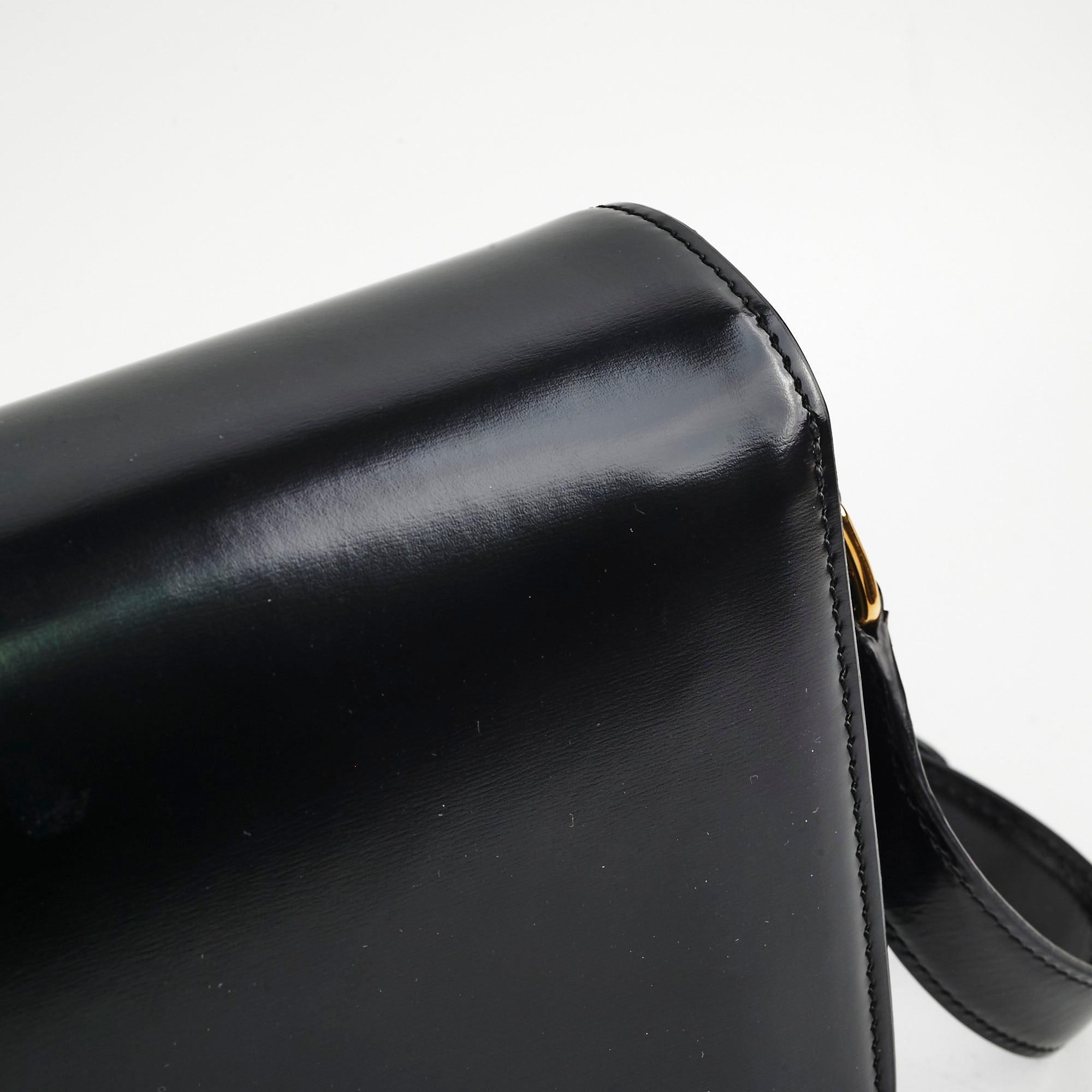 Celine Triomphe Medium Black Leather Shoulder Bag - Luxury Designer Handbag for Women | Perfect for Work, Travel & Evening Events