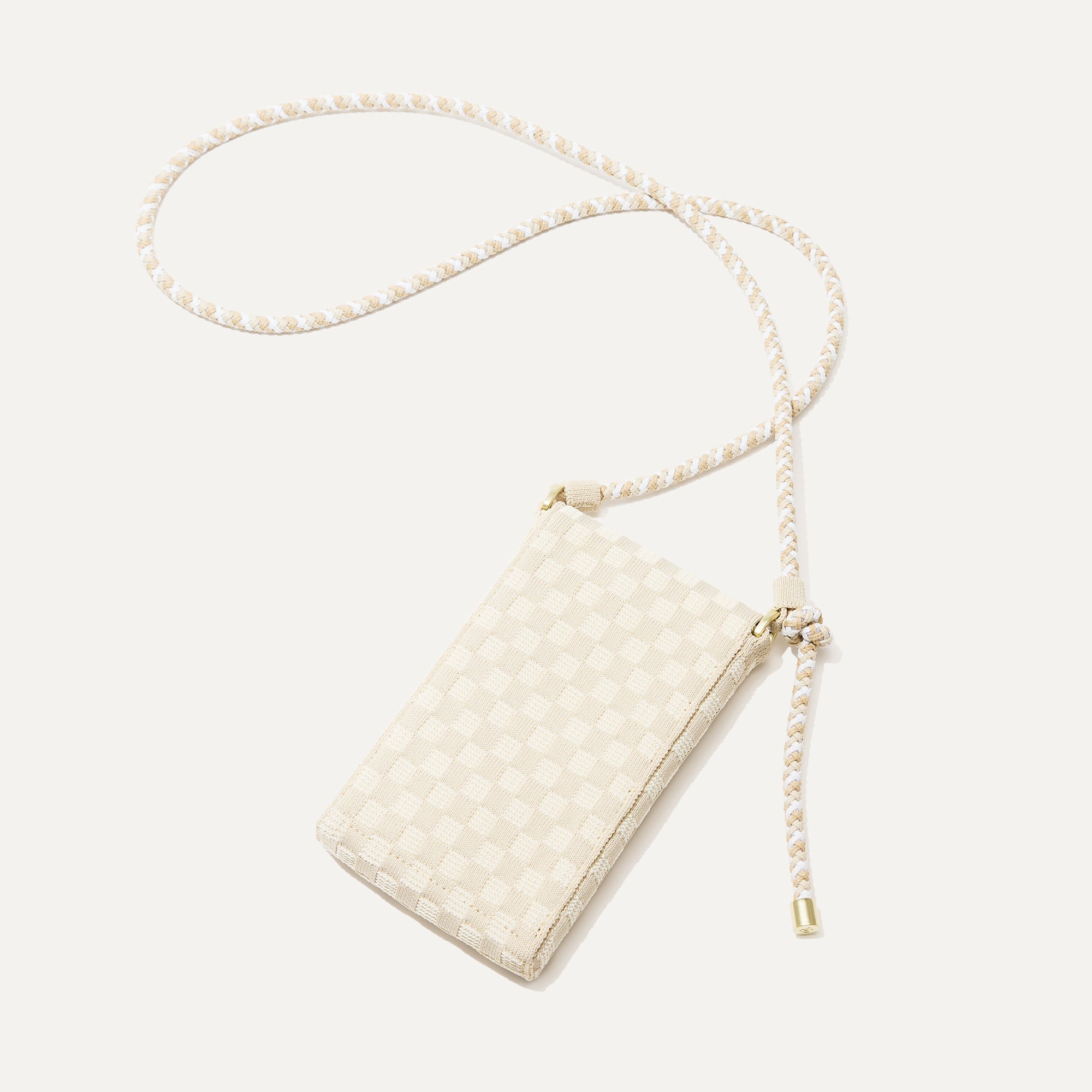 Stylish White Sand Phone Crossbody Bag - Perfect for Travel, Shopping & Everyday Use