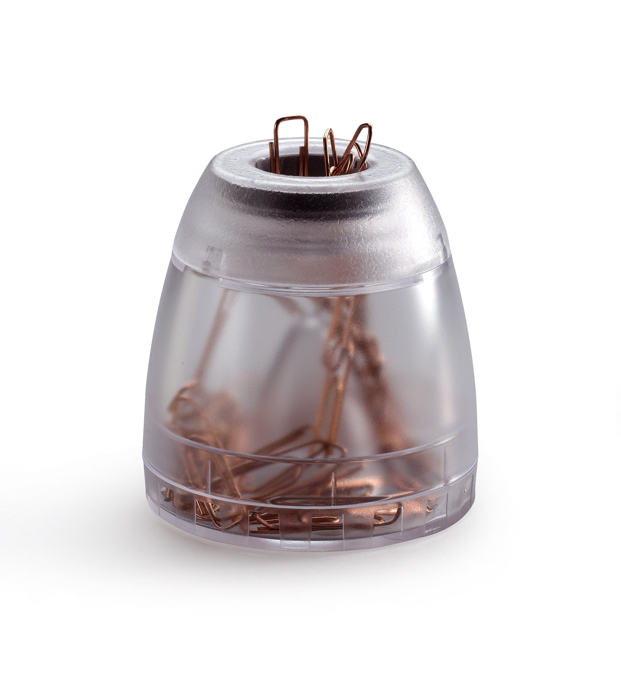 Durable Magnetic Paper Clip Holder with Transparent Design - Organize Office Supplies for Desks, Home & School Use