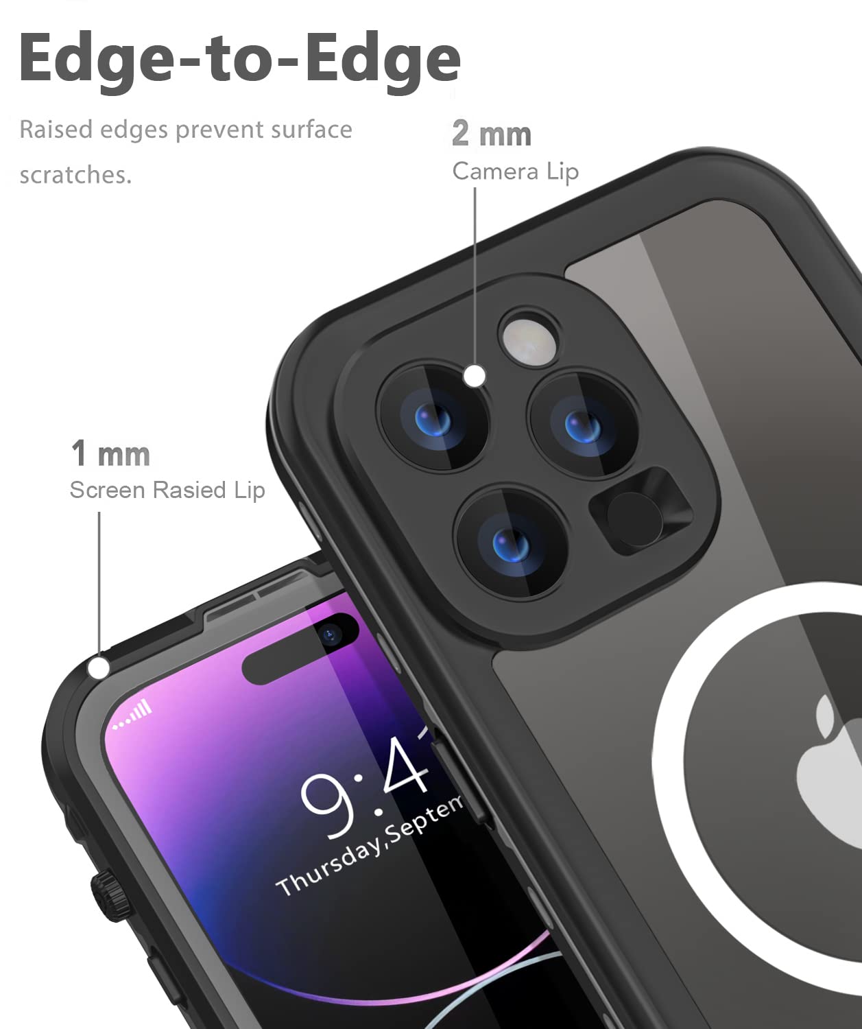 Premium Shockproof & Waterproof iPhone 14 Pro Max Case (6.7