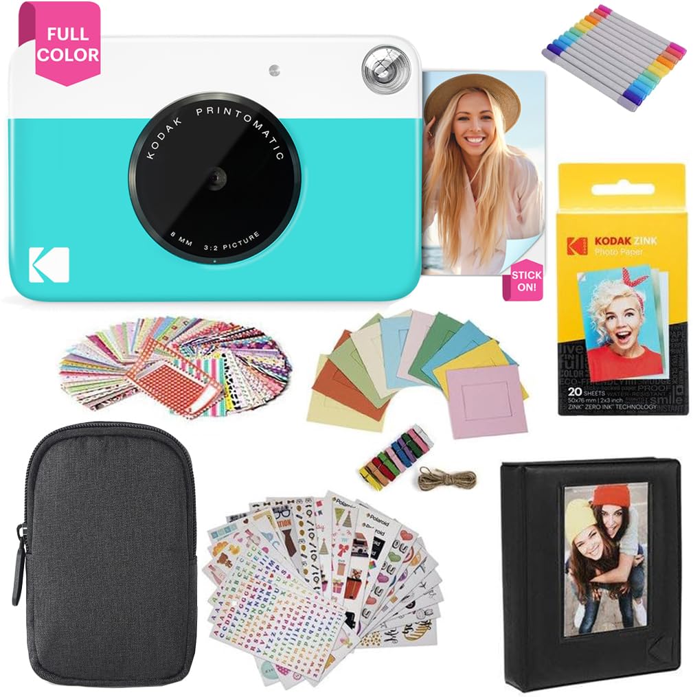KODAK Printomatic Instant Digital Camera - 5MP Full-Color Prints on 2x3