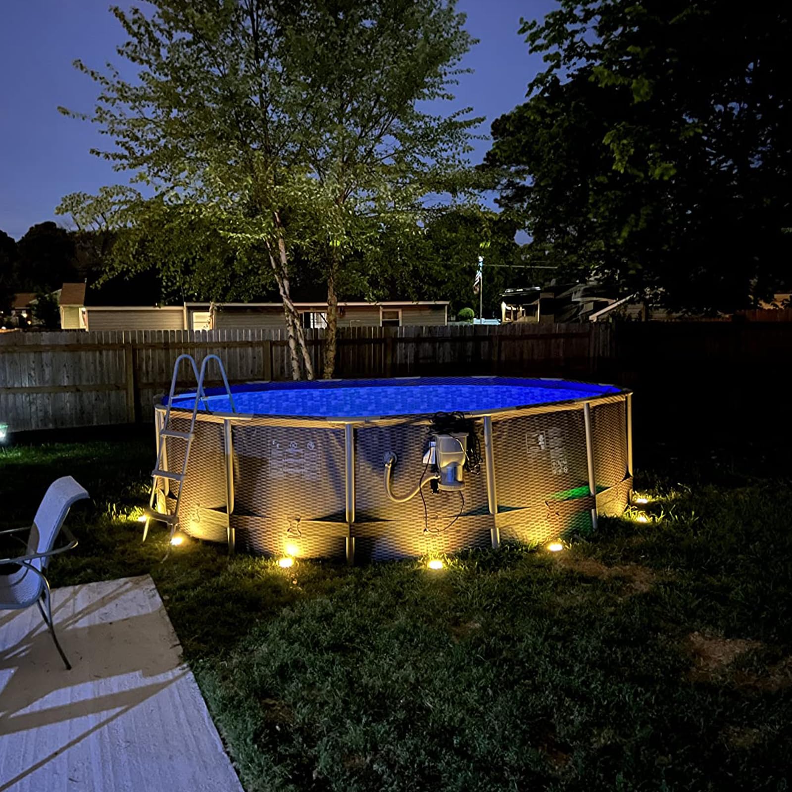 12 Pack Solar Garden Lights - Waterproof LED Outdoor Lighting for Pathway, Yard, Deck