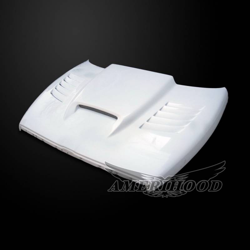 Amerihood SSK Functional Ram Air Hood for Dodge Ram 3500 (1994-2002) - High-Performance Airflow Upgrade for Off-Road & Towing Scenarios