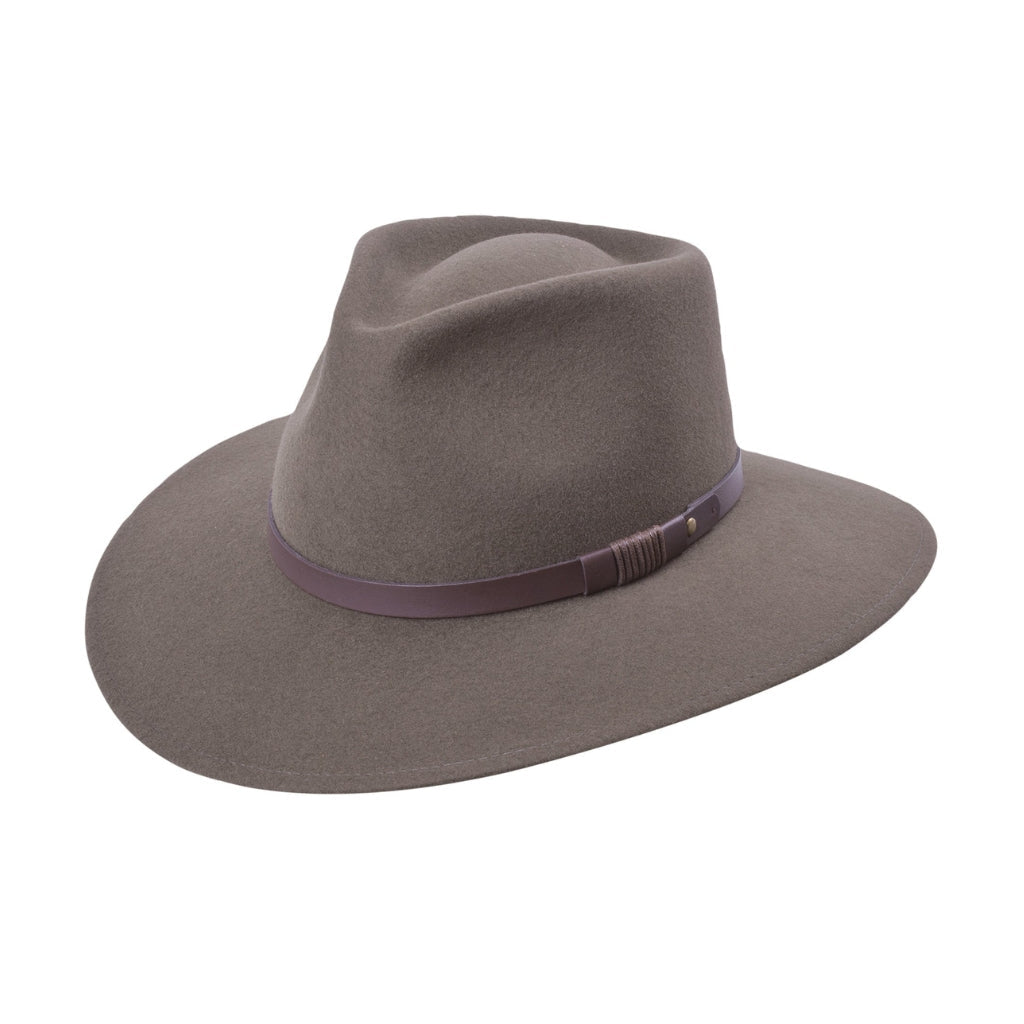 Australian Outback Hat by CITY HATTERS - Premium Moss Color Wide Brim Sun Hat for Men & Women - Perfect for Hiking, Beach, and Outdoor Adventures