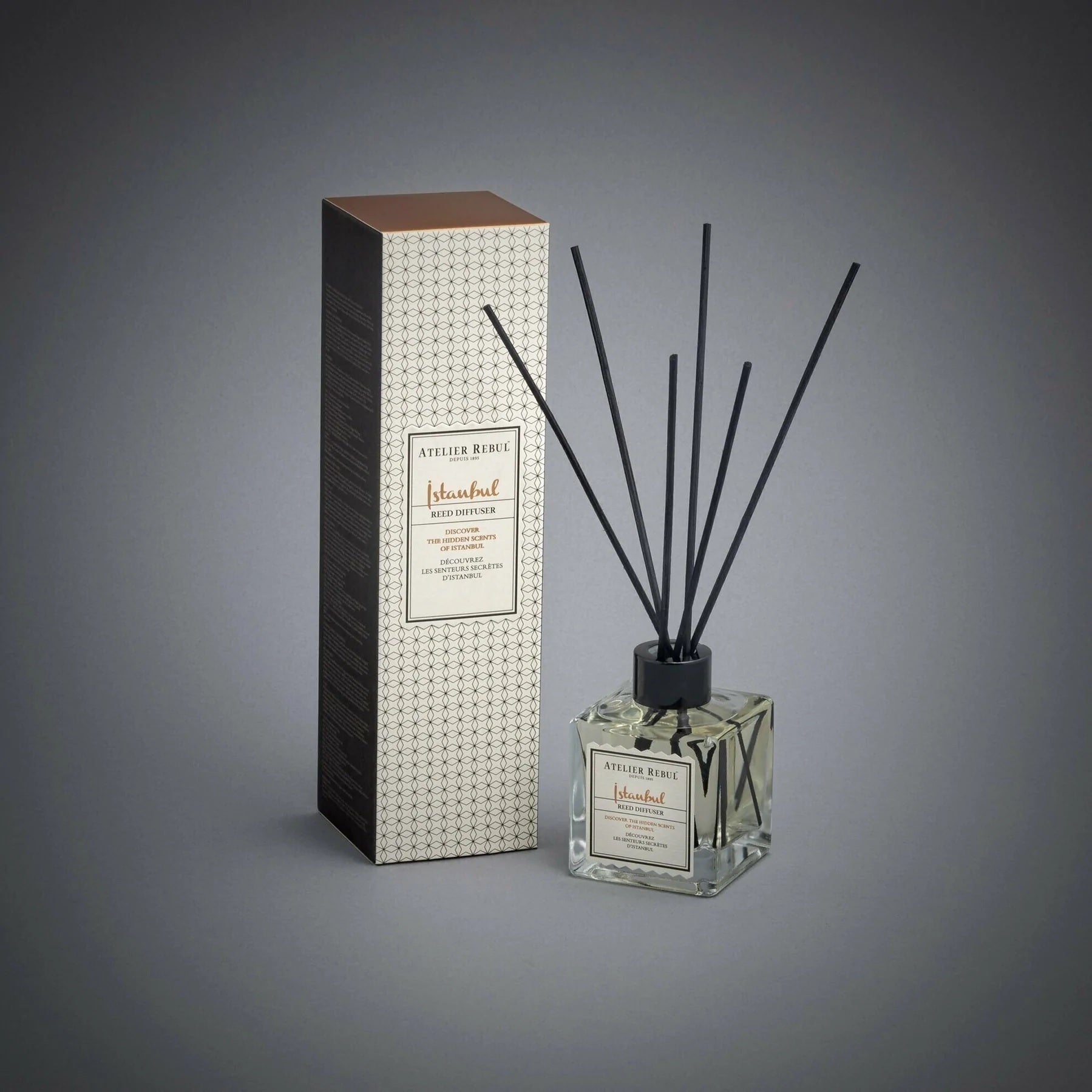 Premium Istanbul Reed Diffuser 120ml - Long Lasting Aromatherapy Essential Oil Diffuser for Home, Office & Spa - Relaxing Scented Air Freshener with Natural Rattan Reeds