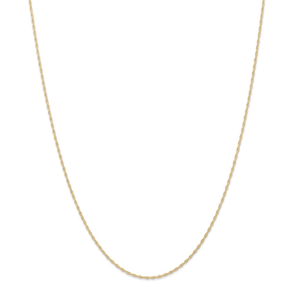 14K Solid Yellow Gold 1.15mm Cable Rope Chain Necklace for Women - Dainty & Elegant Jewelry Gift for Birthday, Anniversary, Valentine's Day