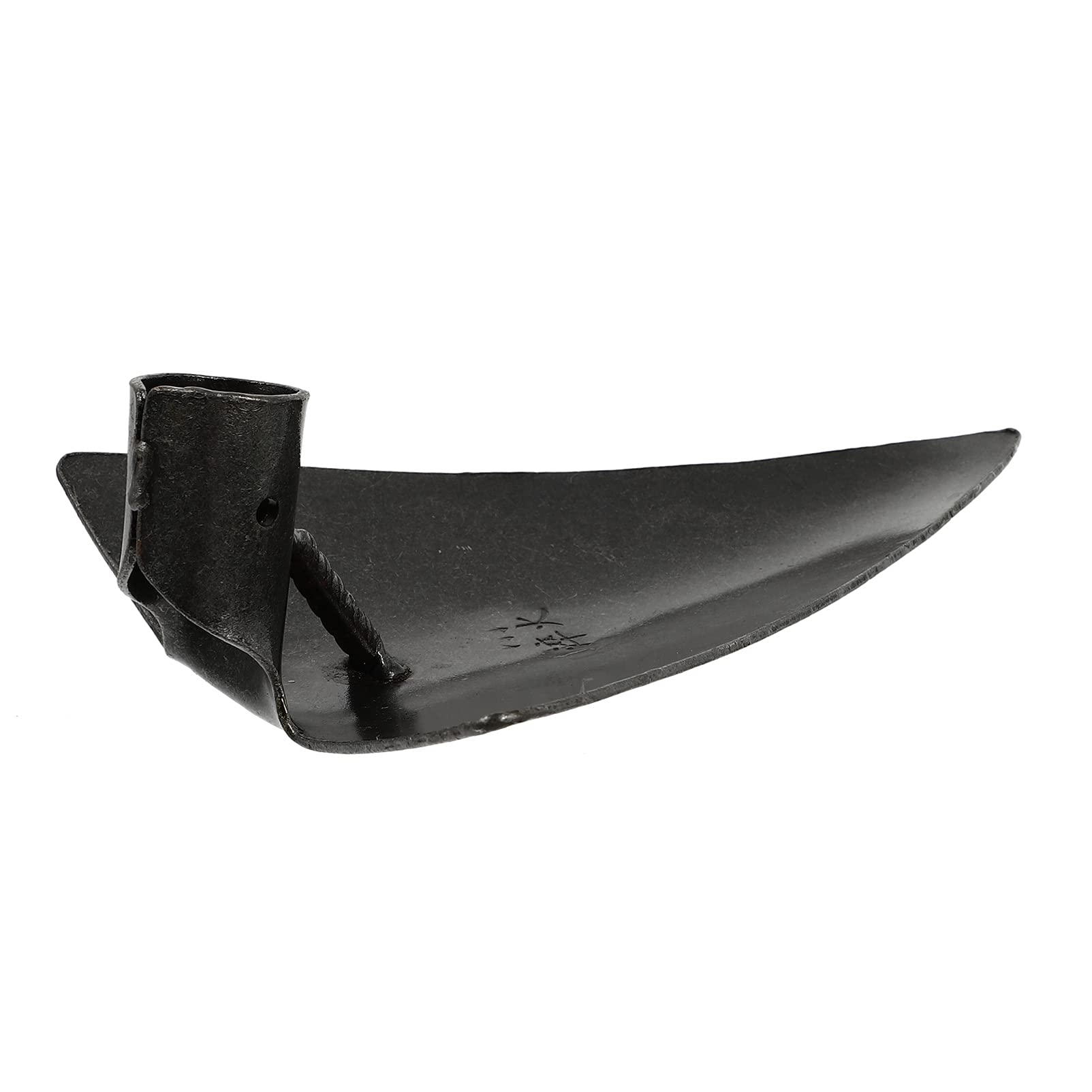 DOITOOL Triangle Hoe Head - Heavy Duty Steel Gardening Hoe for Digging and Weeding - 27x20cm Round Eye Replacement Hoe Head (Black) - Perfect for Vegetable Gardens, Flower Beds, and Farmland Maintenance