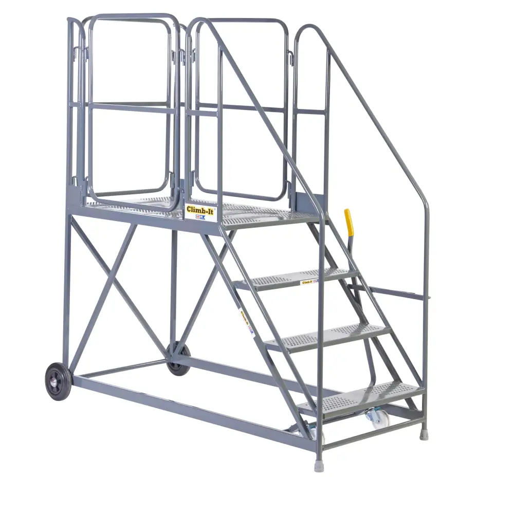 Climb It UK Easy Slope Work Platform - 1200mm Height Adjustable Scaffolding for Construction & Roofing | Durable & Portable Worksite Solution