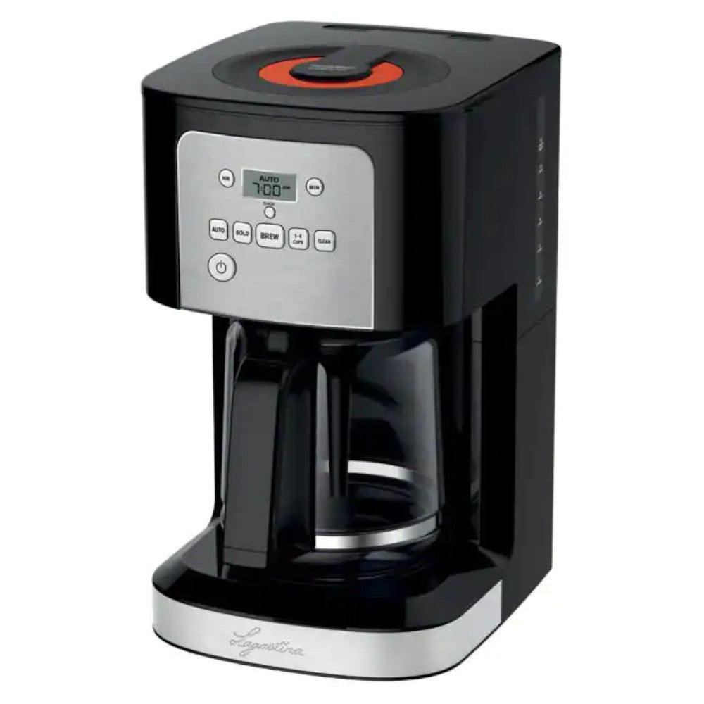 LAGOSTINA 12 Cup Prima Programmable Coffee Maker KM322051 - Perfect for Home, Office & Entertaining - Brew Fresh Coffee Anytime