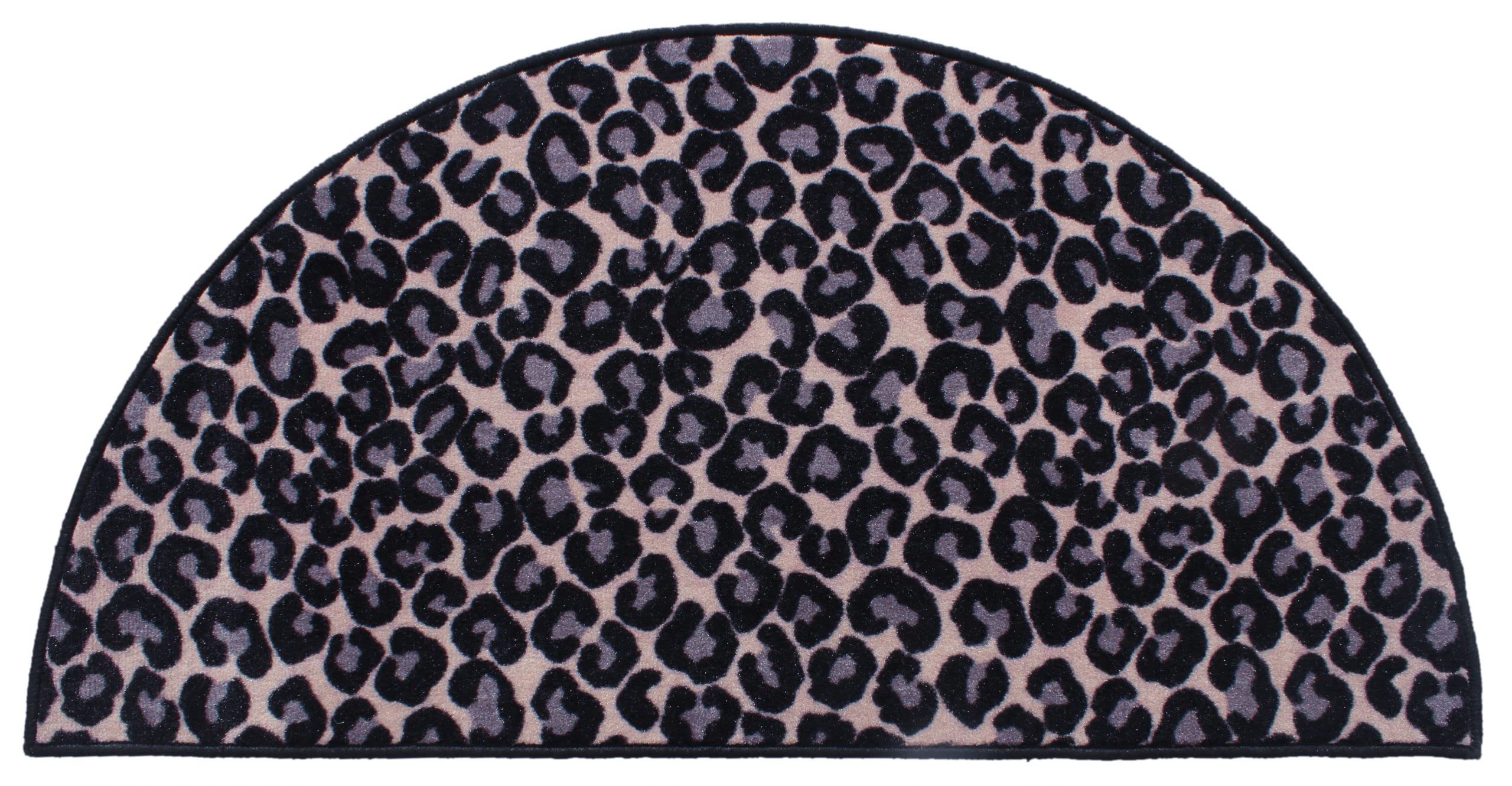 Cheetah Print Half Round Area Rug 18