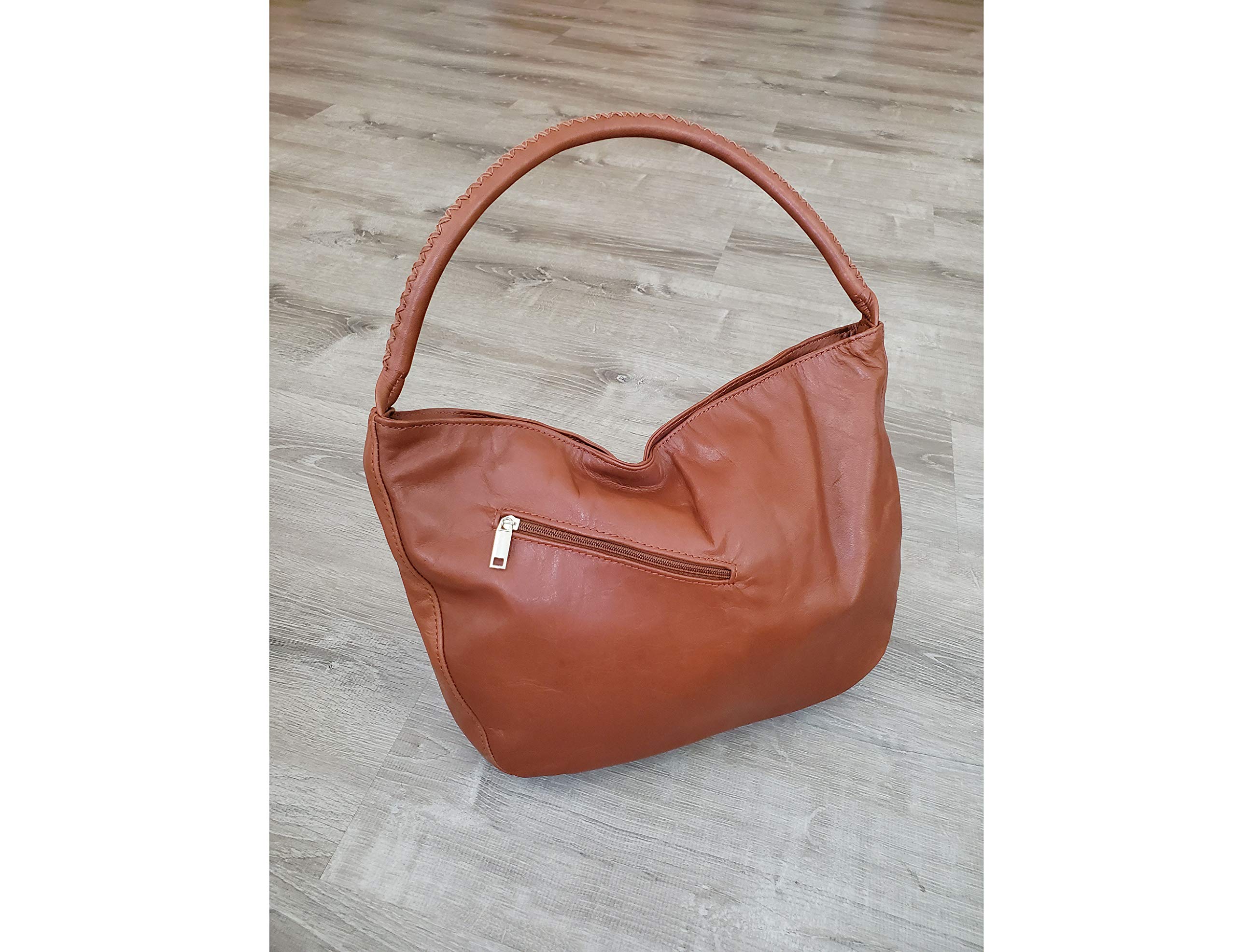 Fgalaze Brown Leather Hobo Bag - Stylish Casual Everyday Shoulder Handbag with Boho Chic Design for Women | Perfect for Work, Travel & Shopping (Sofia)