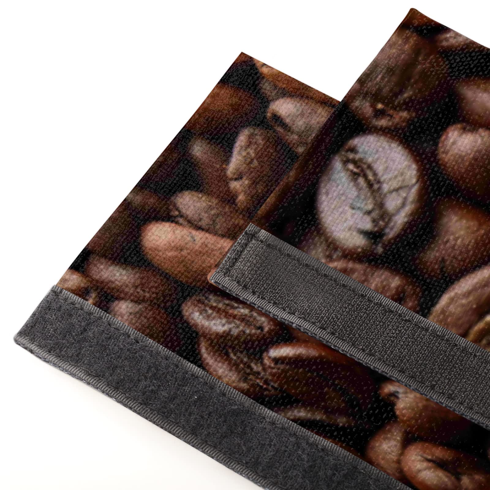 3D Coffee Bean Refrigerator Door Handle Covers Set of 2 - Washable Kitchen Appliance Handle Protectors for Fridge, Microwave, Dishwasher & Oven - Prevents Food Stains & Oil Marks - Perfect for Modern Kitchens & Home Decor