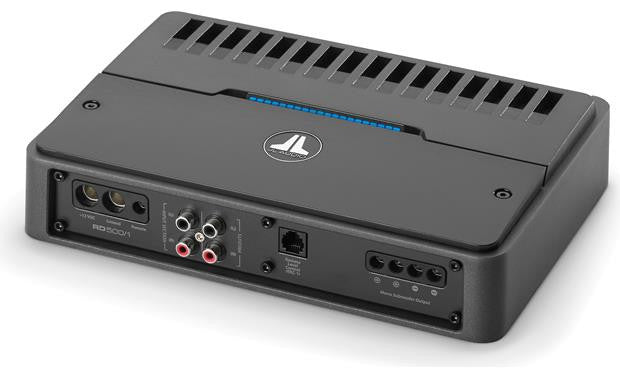 JL Audio RD500/1 Monoblock Class D Subwoofer Amplifier - 500W RMS Power for Deep Bass - Perfect for Car Audio Systems & Home Theater Setups