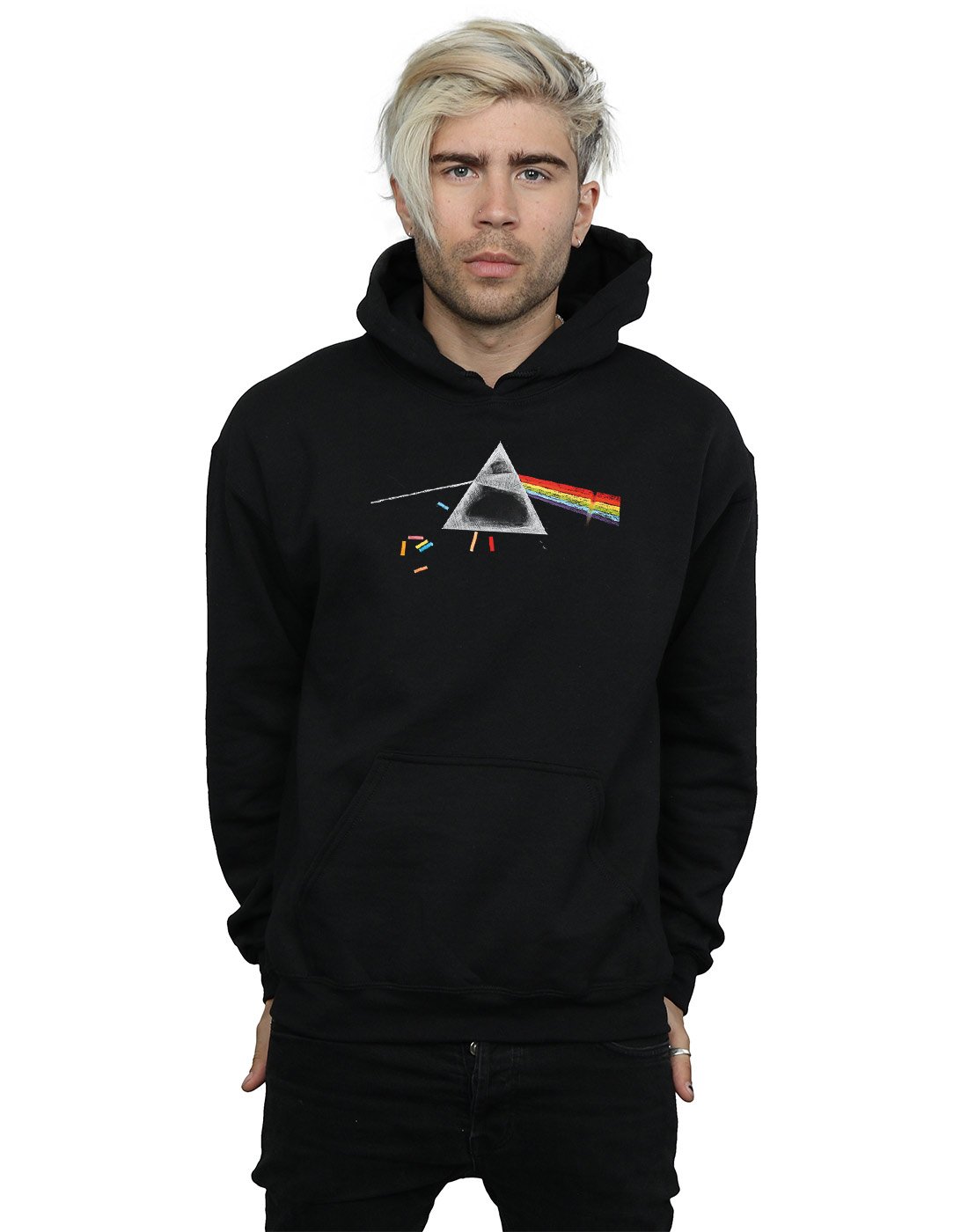 Pink Floyd Men's Hoodie with Prism Design - Soft Cotton Pullover for Music Fans & Streetwear - Perfect for Concerts, Gifts & Casual Wear