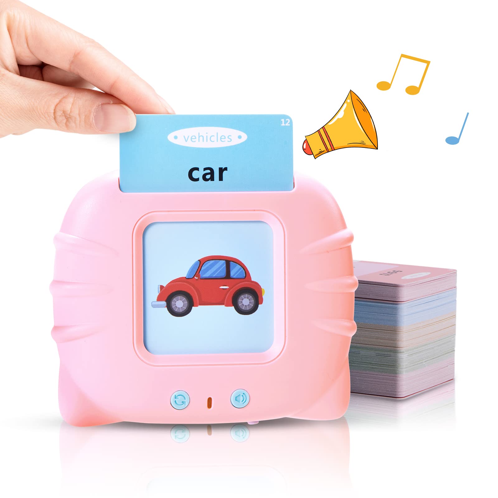 Talking Flash Cards for Toddlers 2-4 Years | 224 Sight Words Learning Toys | Audible Educational Flashcards for Kids Ages 1-5 | Perfect Gift for Boys & Girls | Kindergarten Learning Activities | Ideal for Home & Classroom Use