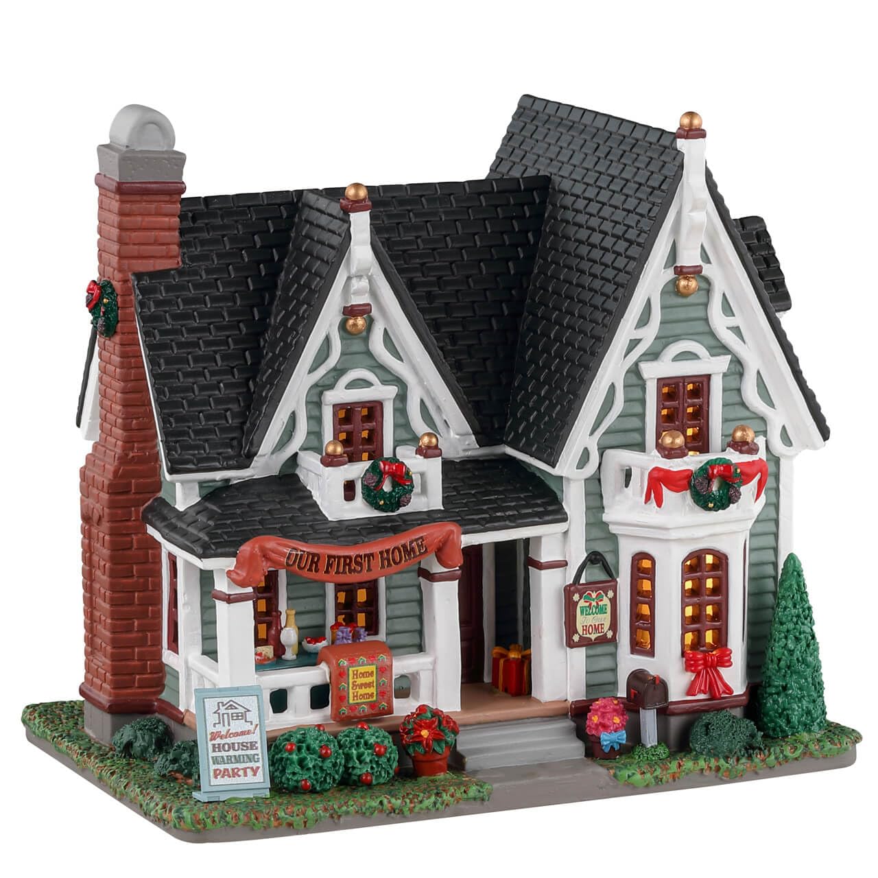 Lemax House Warming Gift Set #35040 - Perfect for New Homeowners, Housewarming Parties & Holiday Decorations