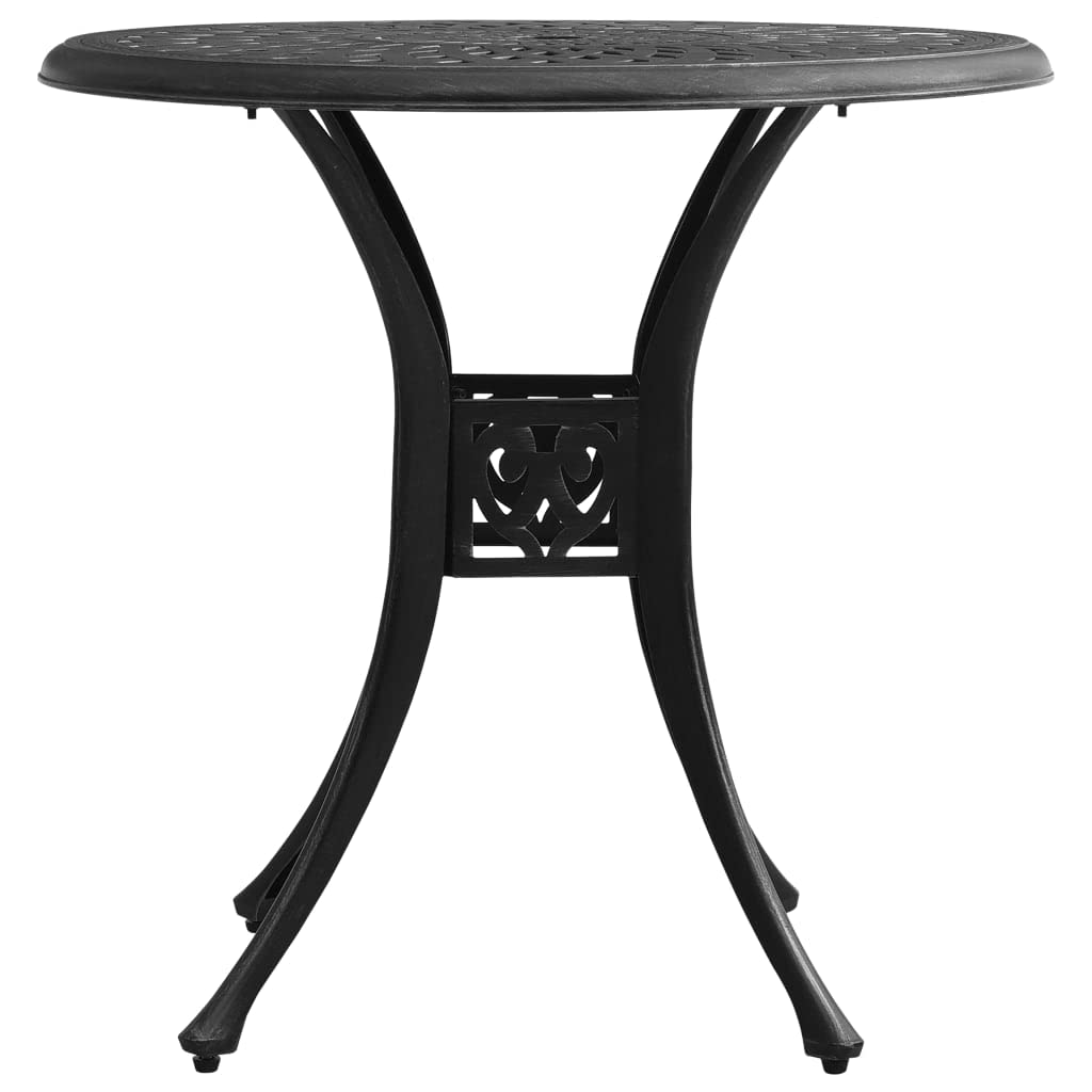 Black Cast Aluminum Outdoor Dining Table 30.7