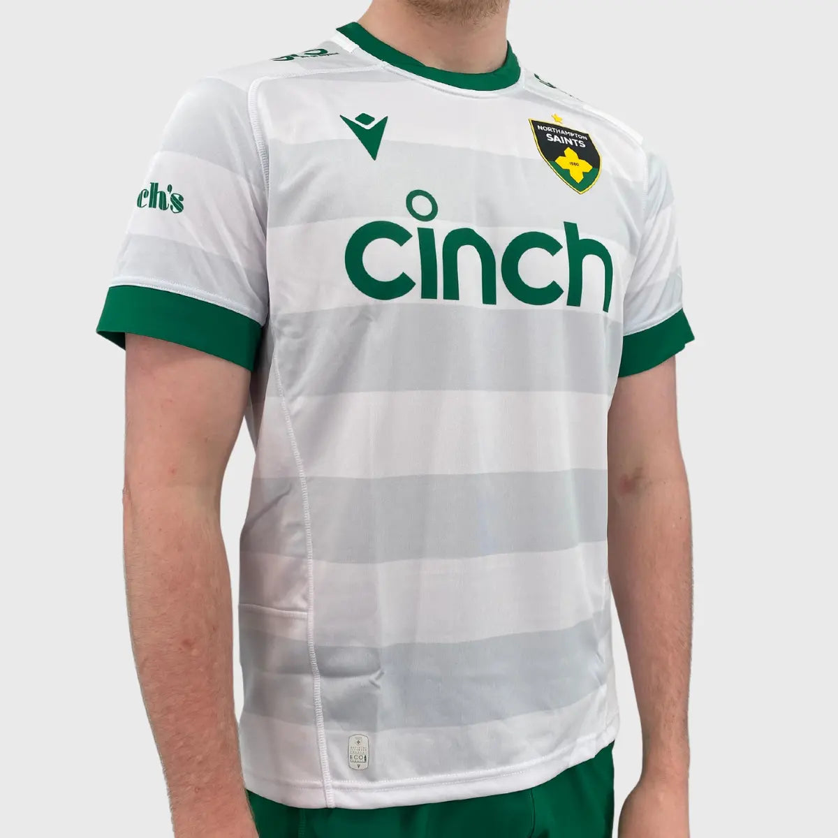Northampton Saints 2024/25 Macron Away Replica Rugby Jersey - Authentic Performance Jersey for Rugby Fans & Match Day Support