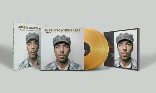 Justin Townes Earle - All In: Unreleased & Rarities Deluxe Edition Gold Vinyl LP | Limited Collector's Edition | Perfect for Vinyl Enthusiasts & Music Collectors | Great for Home Listening & Gifts