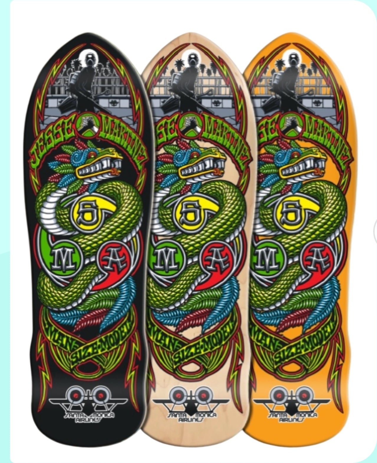 Pre-Order SMA Jesse Martinez Pro Skateboard Deck - Authentic 8.25