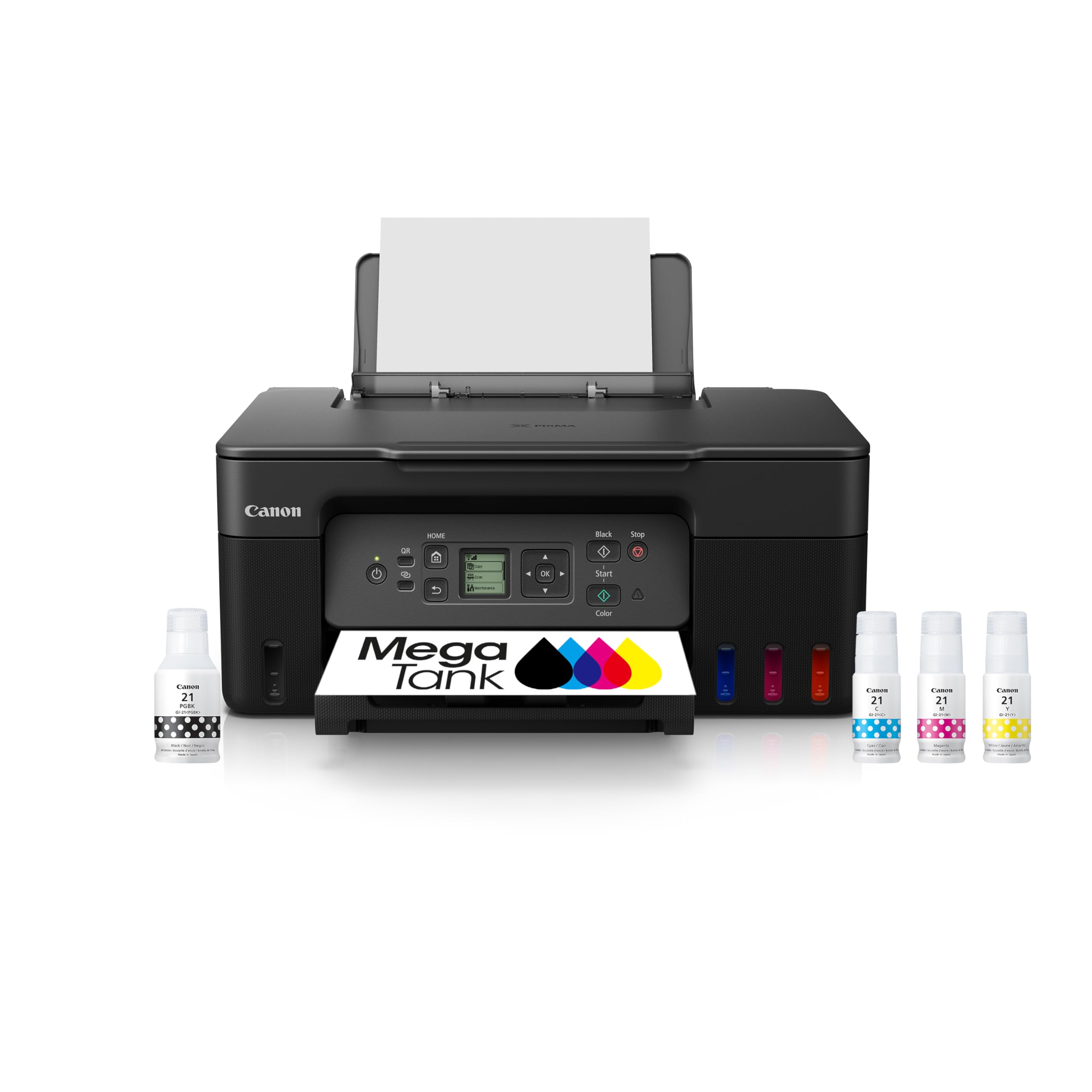 Canon MegaTank All-in-One Wireless Inkjet Printer for Home Office | Print, Scan, Copy | High-Yield Ink Tank System | Perfect for Remote Work, School Projects & Home Business Documents