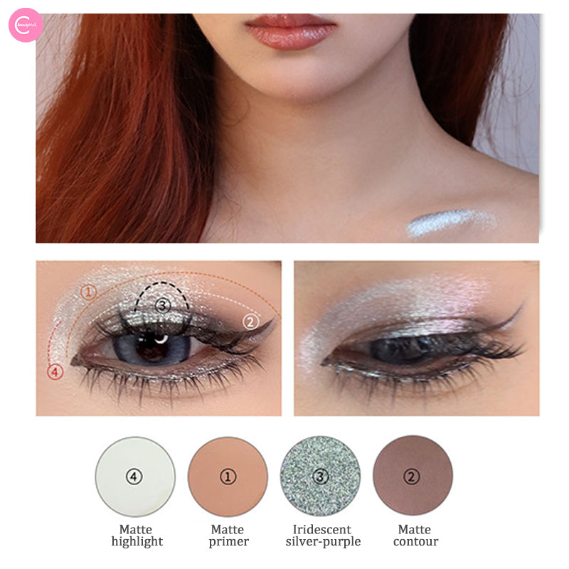 SheenEffect Chameleon 12-Color Eyeshadow Palette - Long Lasting, Highly Pigmented Makeup Kit for Day & Night Looks - Perfect for Parties, Date Nights & Special Occasions