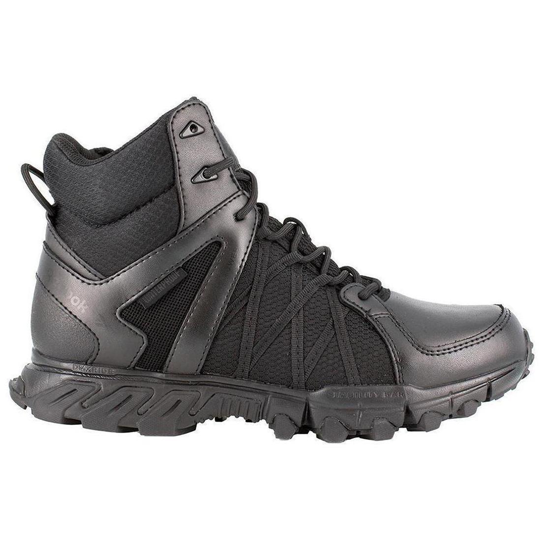 Trailgrip 6 Inch Soft Toe Tactical Boots for Men - Black Military Work Boots with Slip Resistance & Comfort - Perfect for Hiking, Construction & Outdoor Adventures