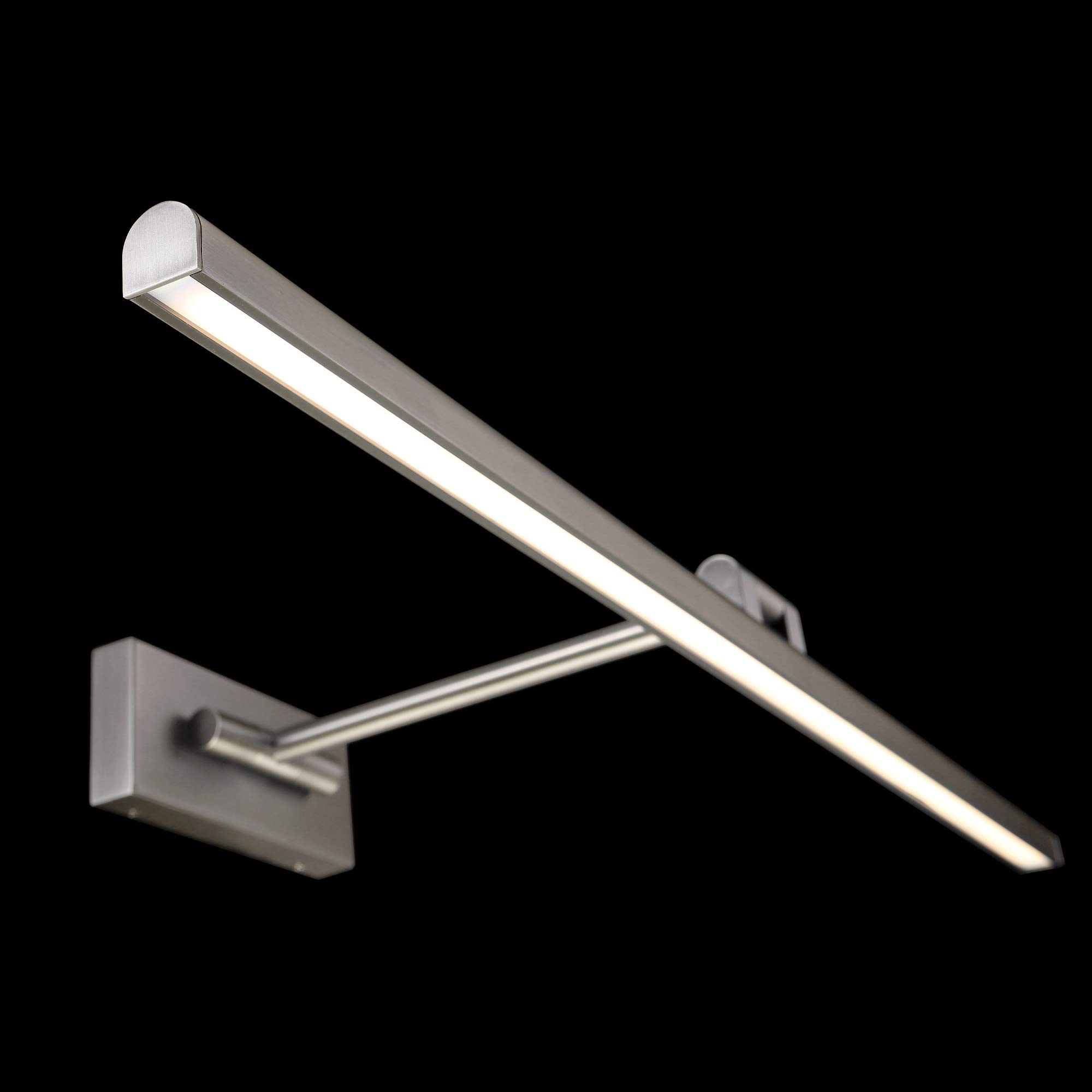 WAC Lighting DweLED Reed 33-Inch Adjustable LED Picture Light - 3000K Warm White - Brushed Nickel Finish - Perfect for Artwork, Gallery Walls & Home Decor Lighting