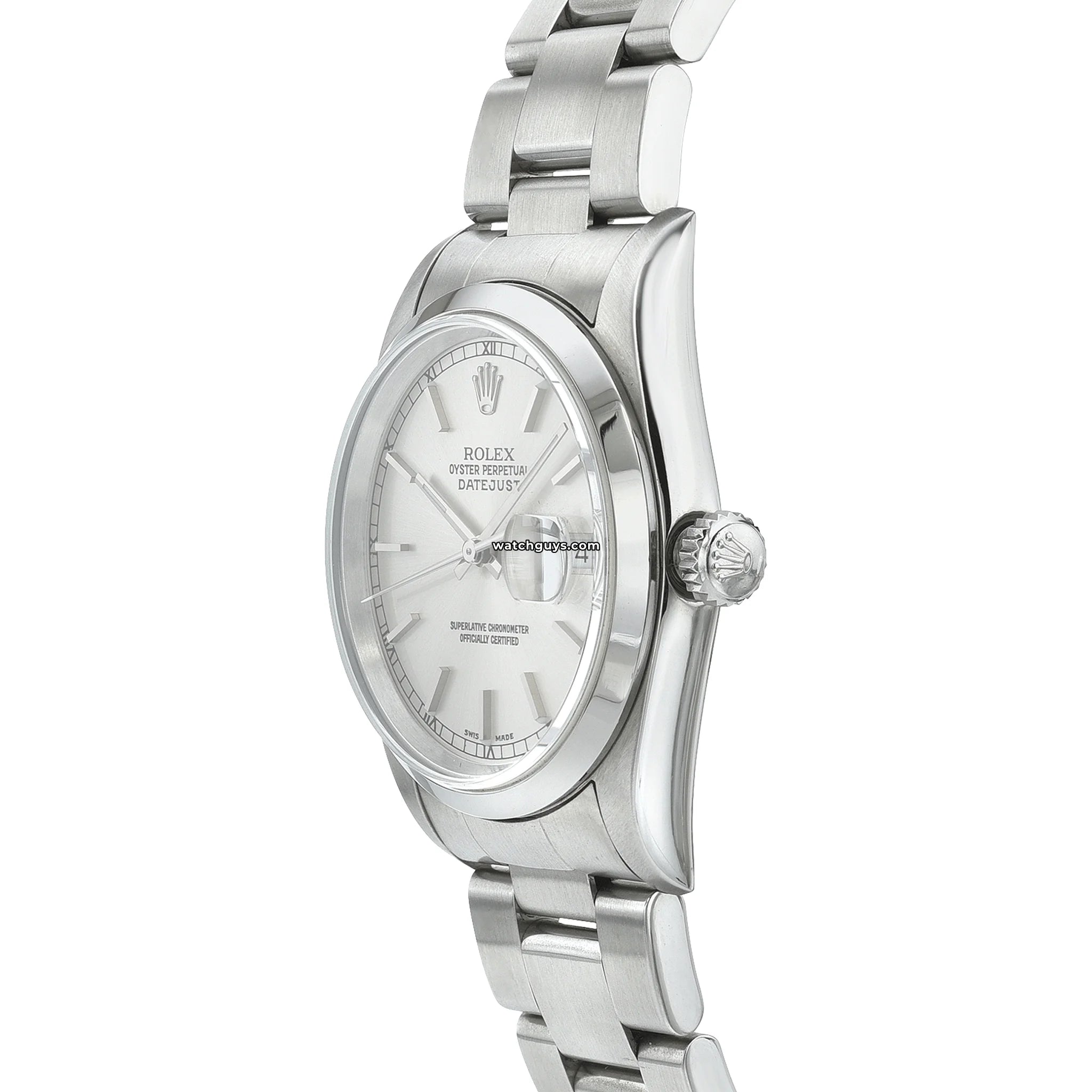 Rolex Datejust 16200 Stainless Steel Silver Dial Men's Watch - Luxury Dress Watch for Business & Formal Occasions