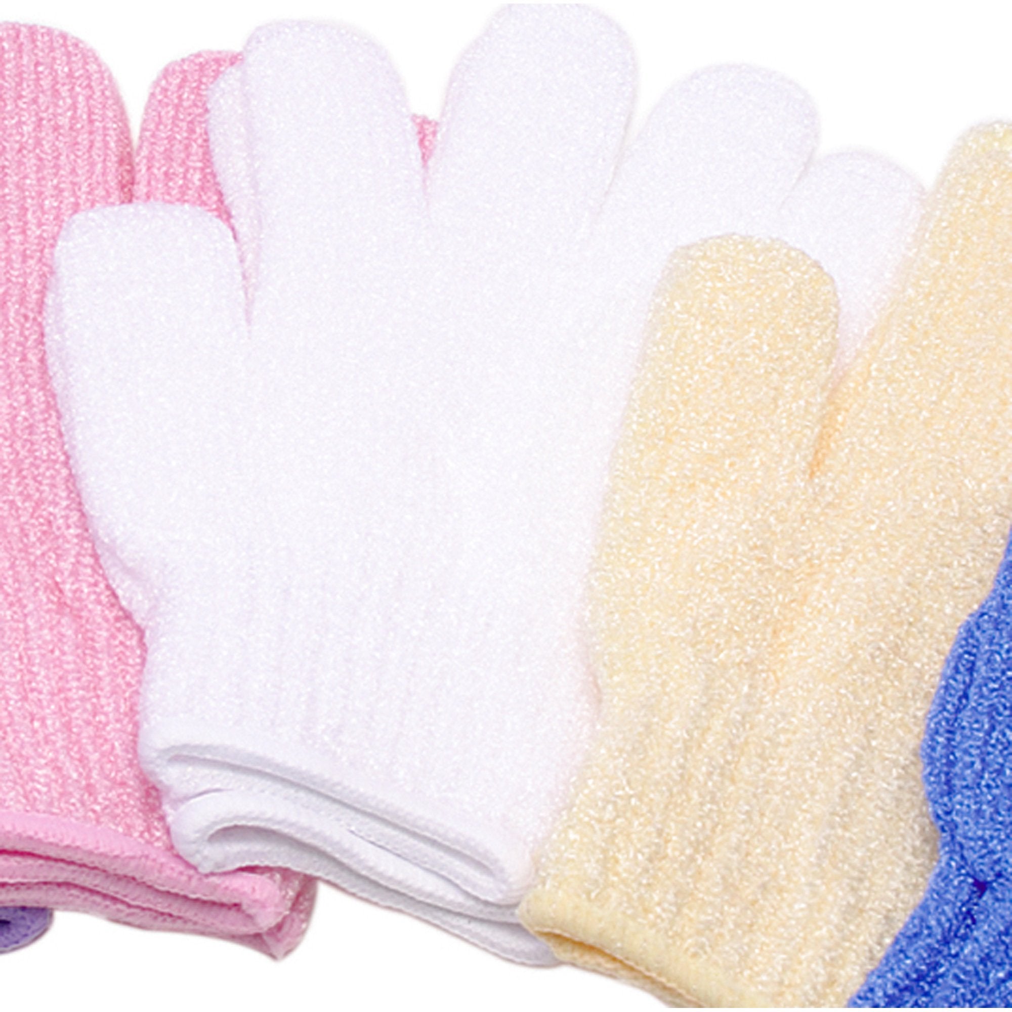 Exfoliating Massage Gloves for Dry Skin - Spa Quality Exfoliator & Body Scrub Mittens - Perfect for Dead Skin Removal, Keratosis Pilaris & Self Care Routine - Great for Shower, Bath & Home Spa Treatments