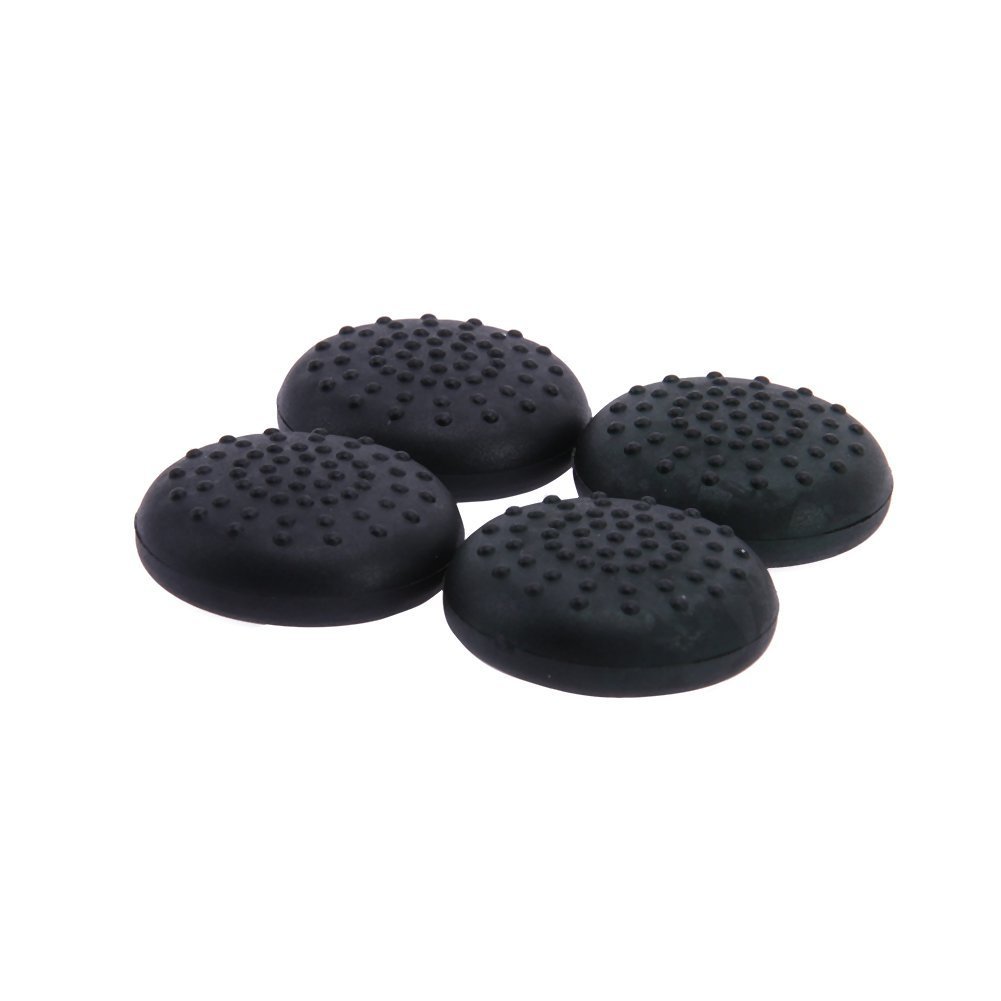 Original TPU Silicone Joystick Thumb Grip Caps for Nintendo Switch Joy-Con (2-Pack, Black) - Enhanced Grip & Protection for Gaming, Perfect for Long Play Sessions & Competitive Gaming