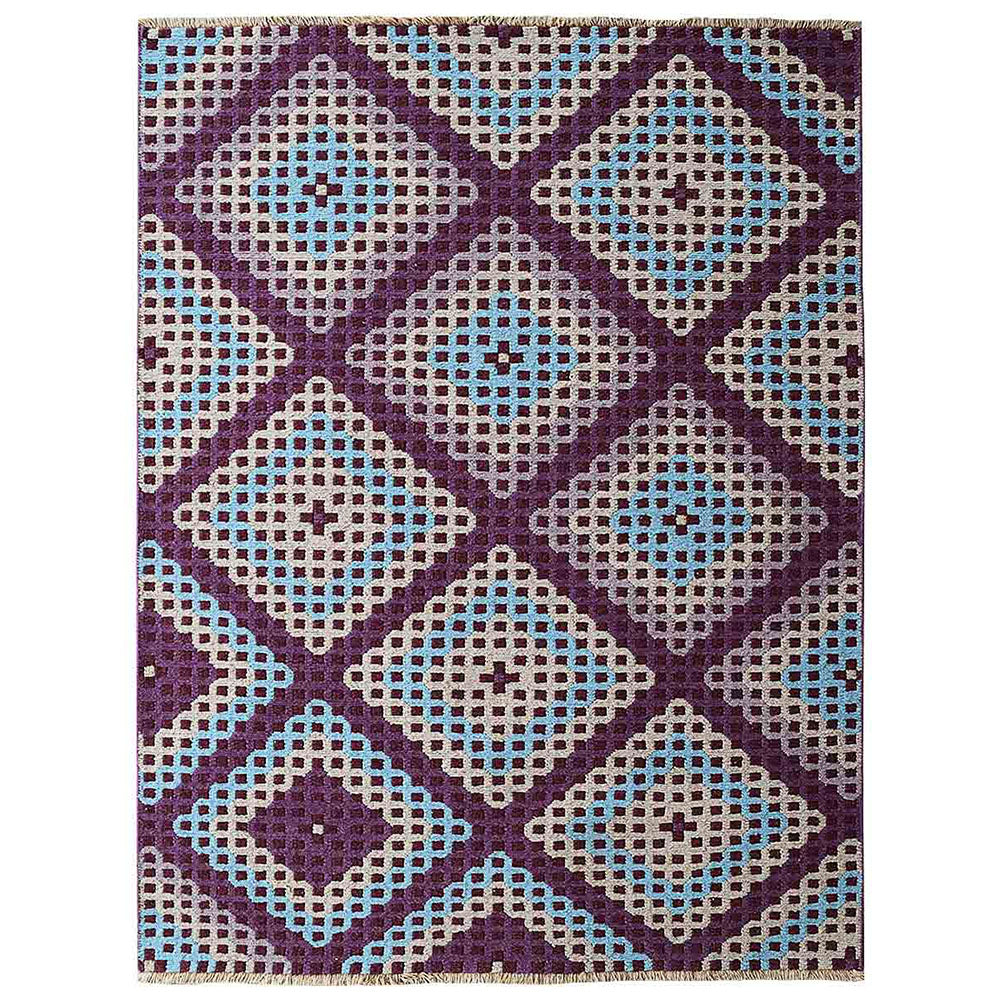 Hand Knotted Scape Rug - Premium Bohemian Style Area Rug for Living Room, Bedroom & Home Decor - Soft & Durable Floor Covering